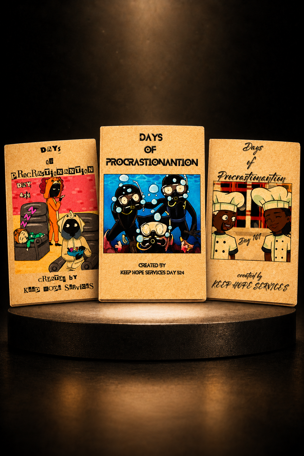 Days of Procrastination: Wednesdays Bundle (Day 524, Day 439 & Day 101) by Keep Hope Services, Limited First Print Edition