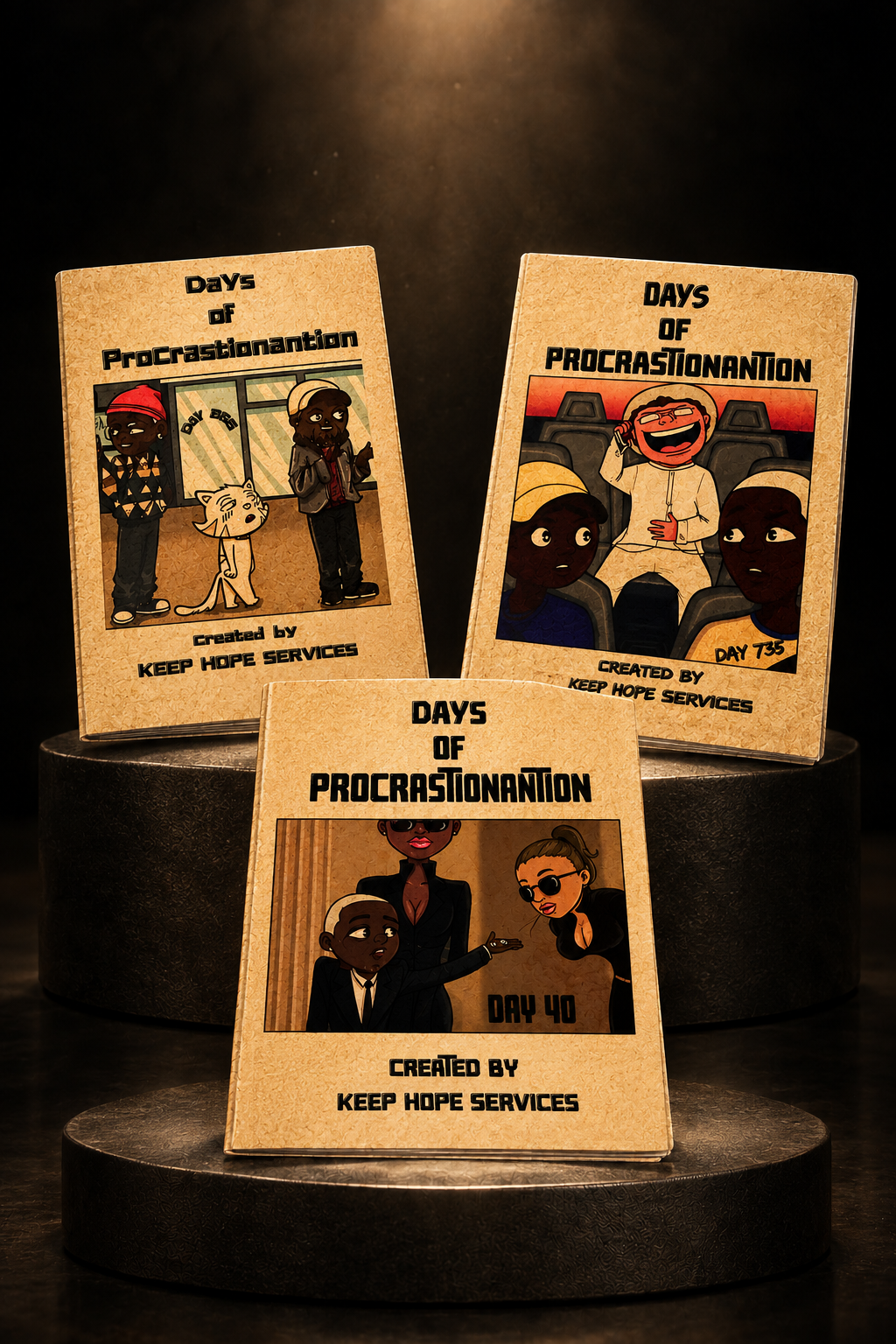 Days of Procrastinantion: Sundays Bundle (Day 266, Day 48 & Day 735) by Keep Hope Services, Limited First Print Edition