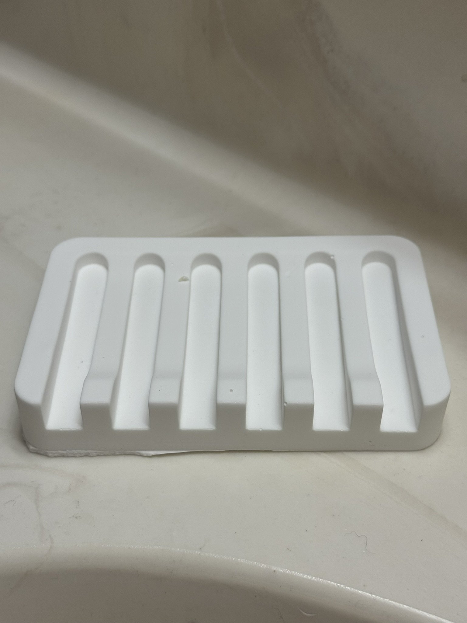 White Handcrafted Soap Dish