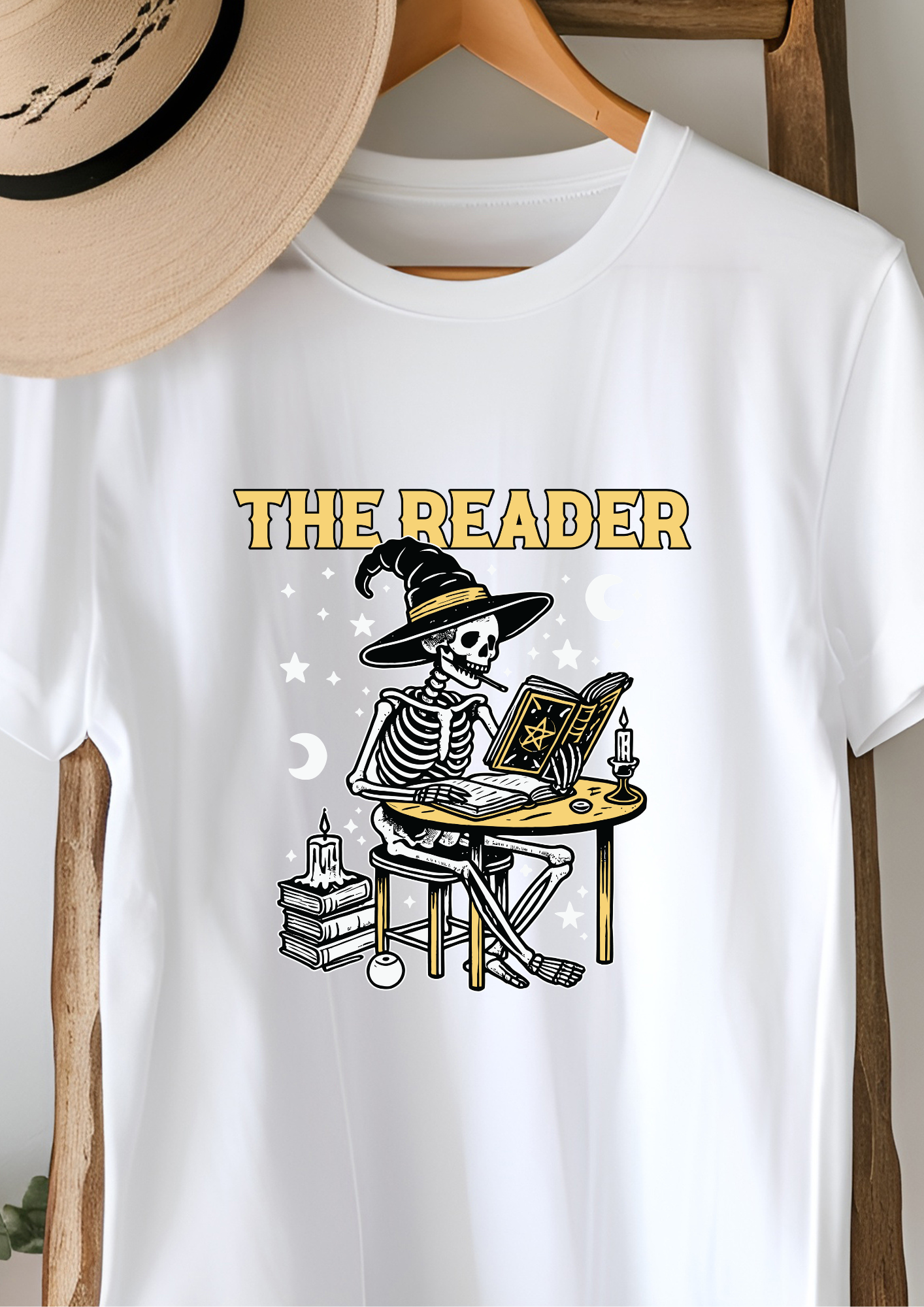 The Reader Spooky Skeleton