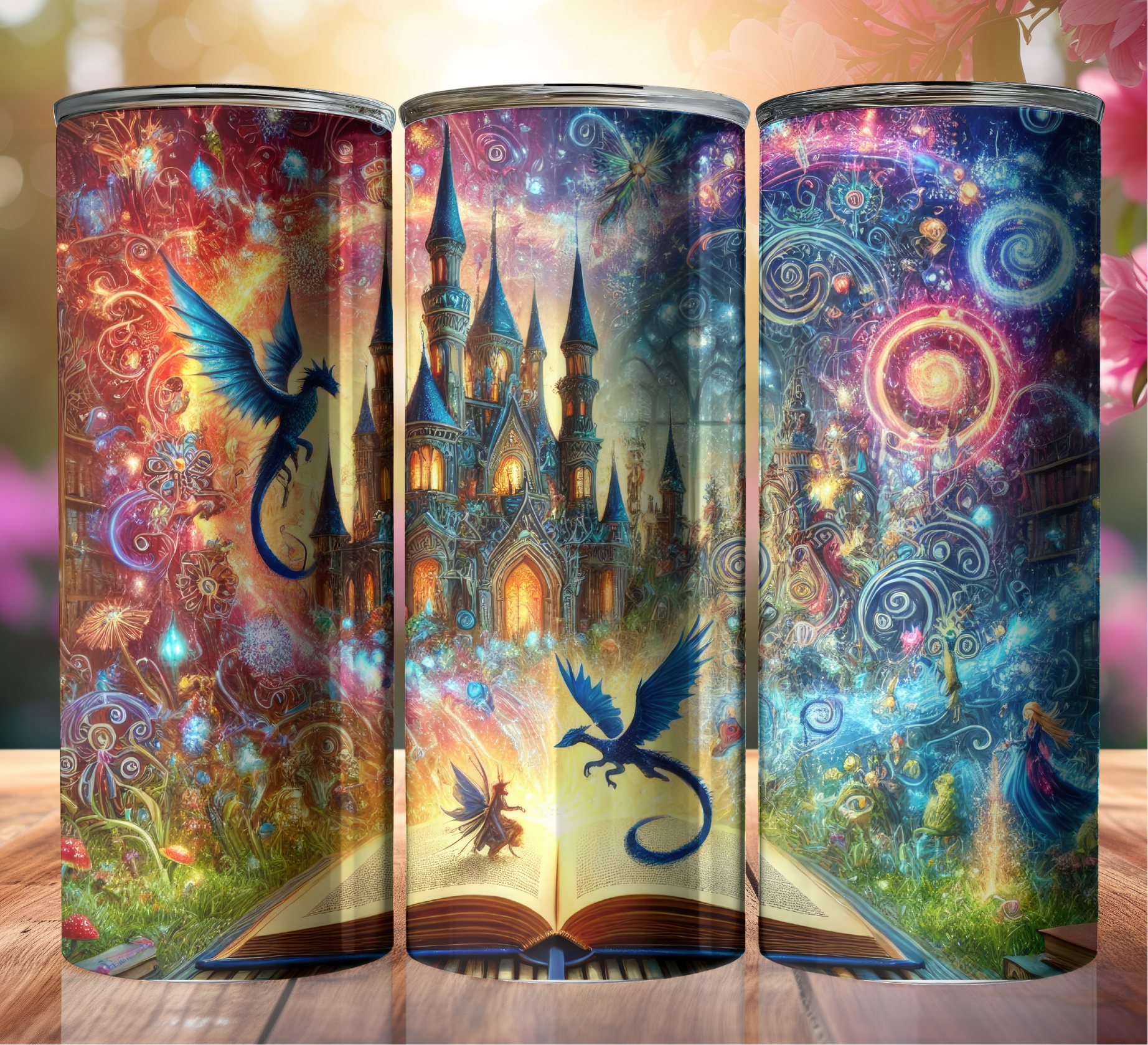 Fantasy Book Lovers 20oz Stainless Steel Tumbler