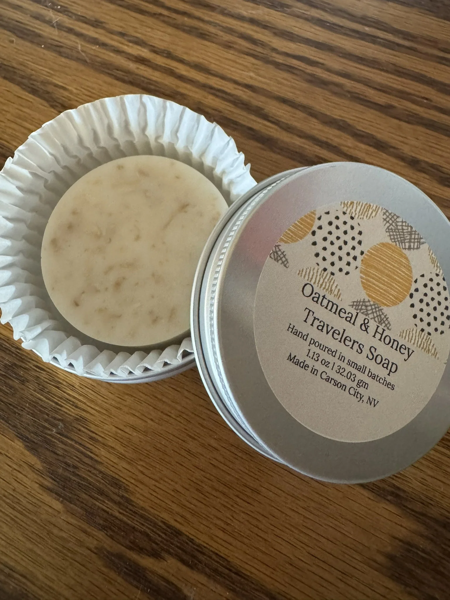 Oatmeal & Honey Mini Travelers Soap