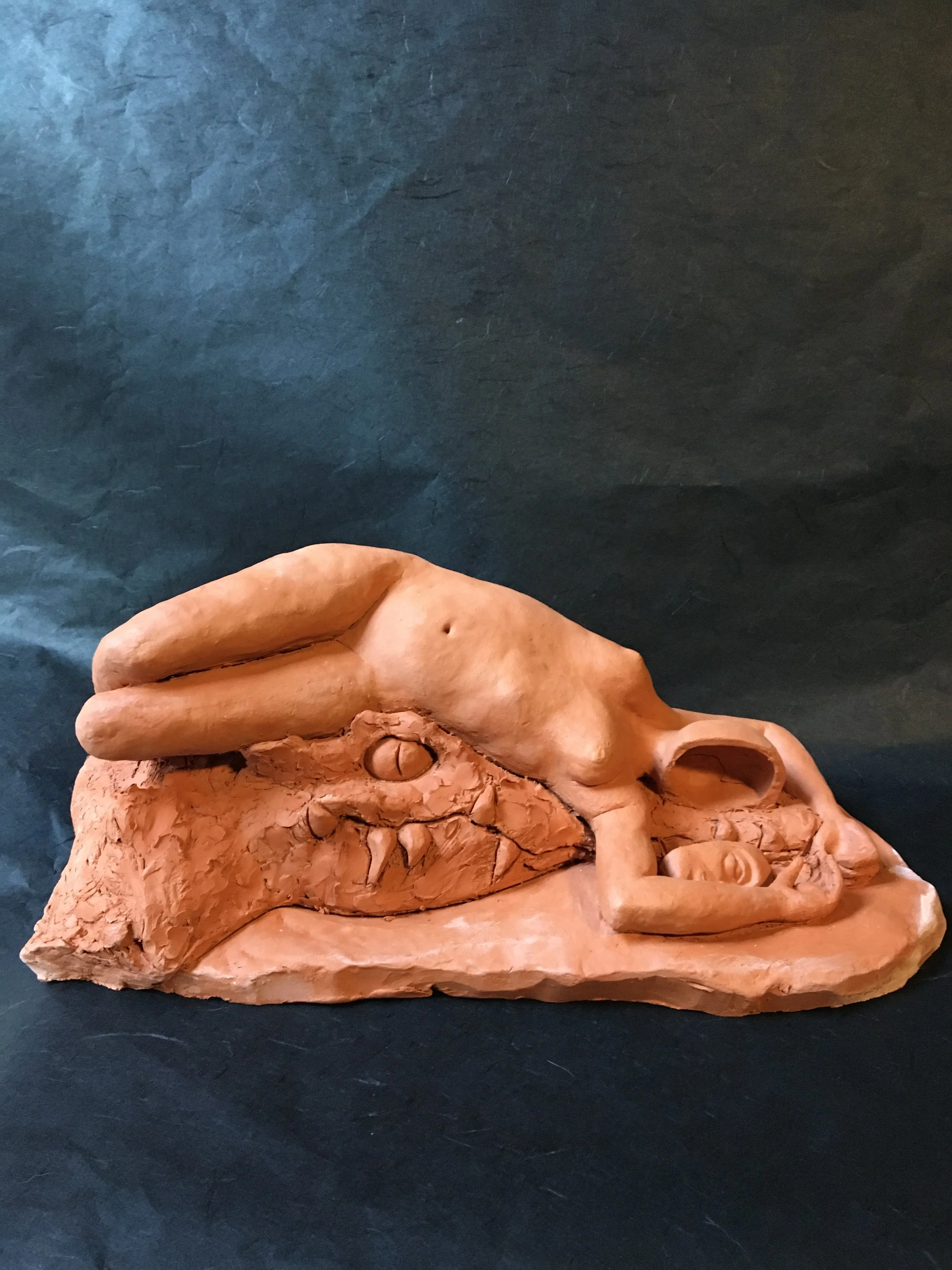 Strength, terracotta clay, 2020