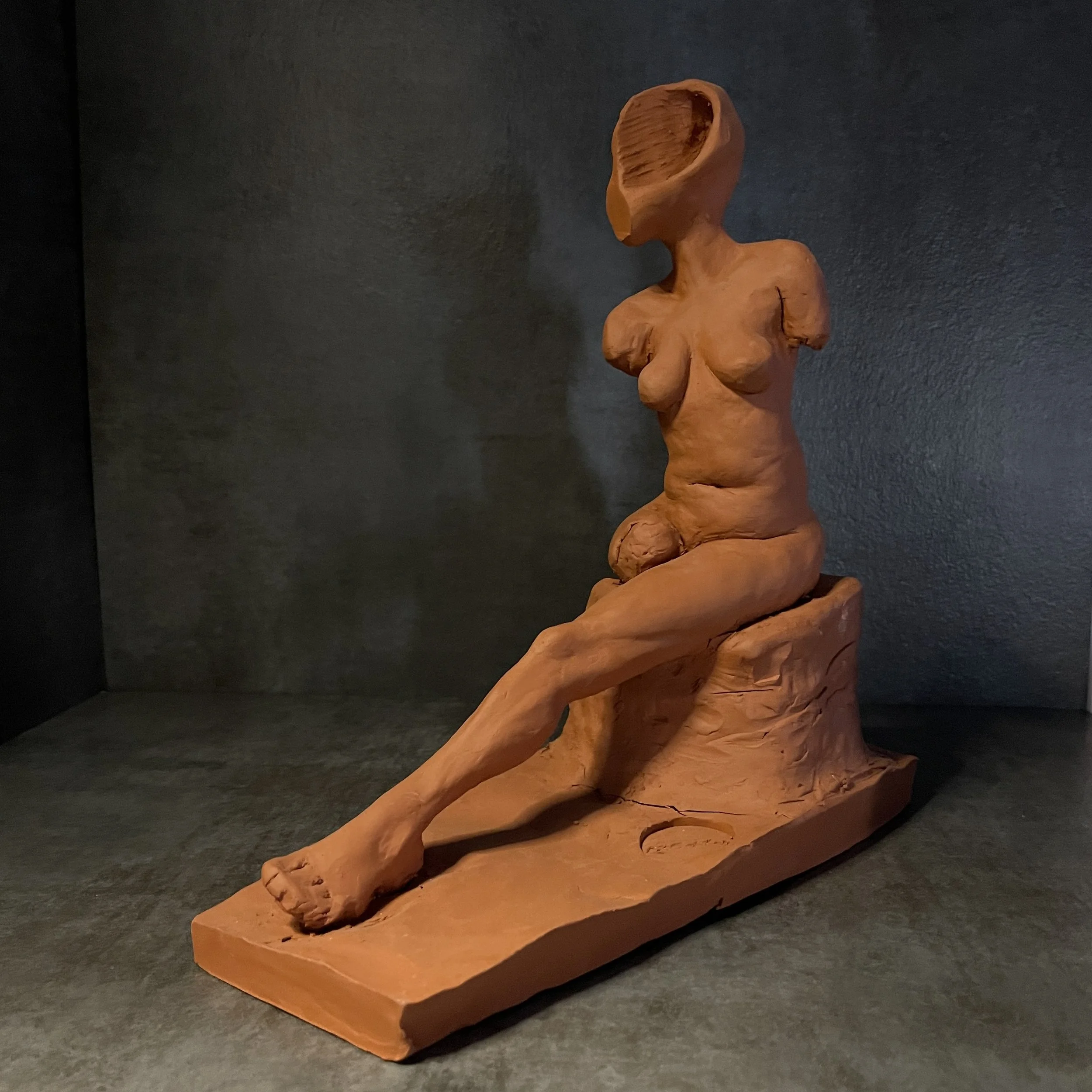 The Empress, terracotta clay, 2021