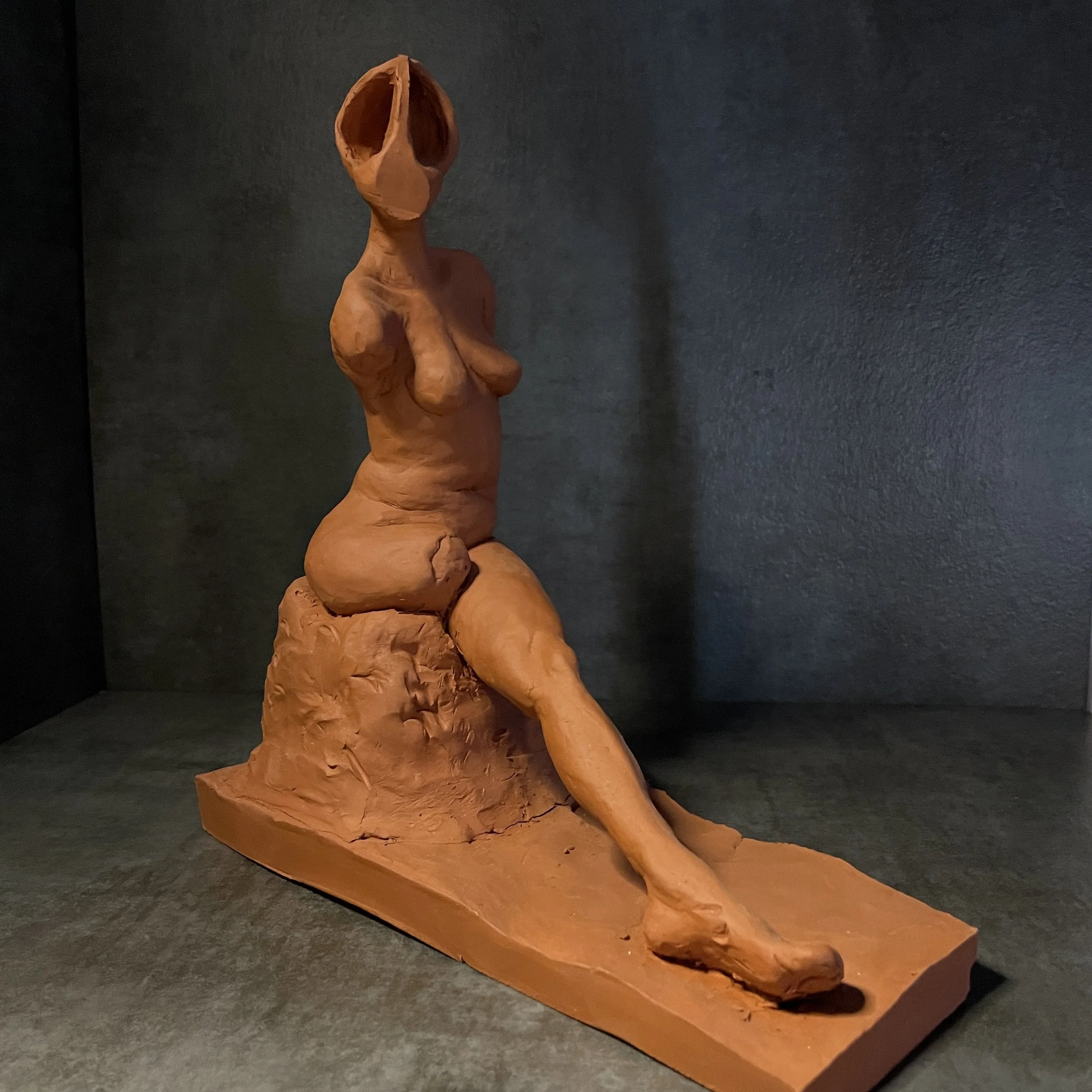 The Empress, terracotta clay, 2021