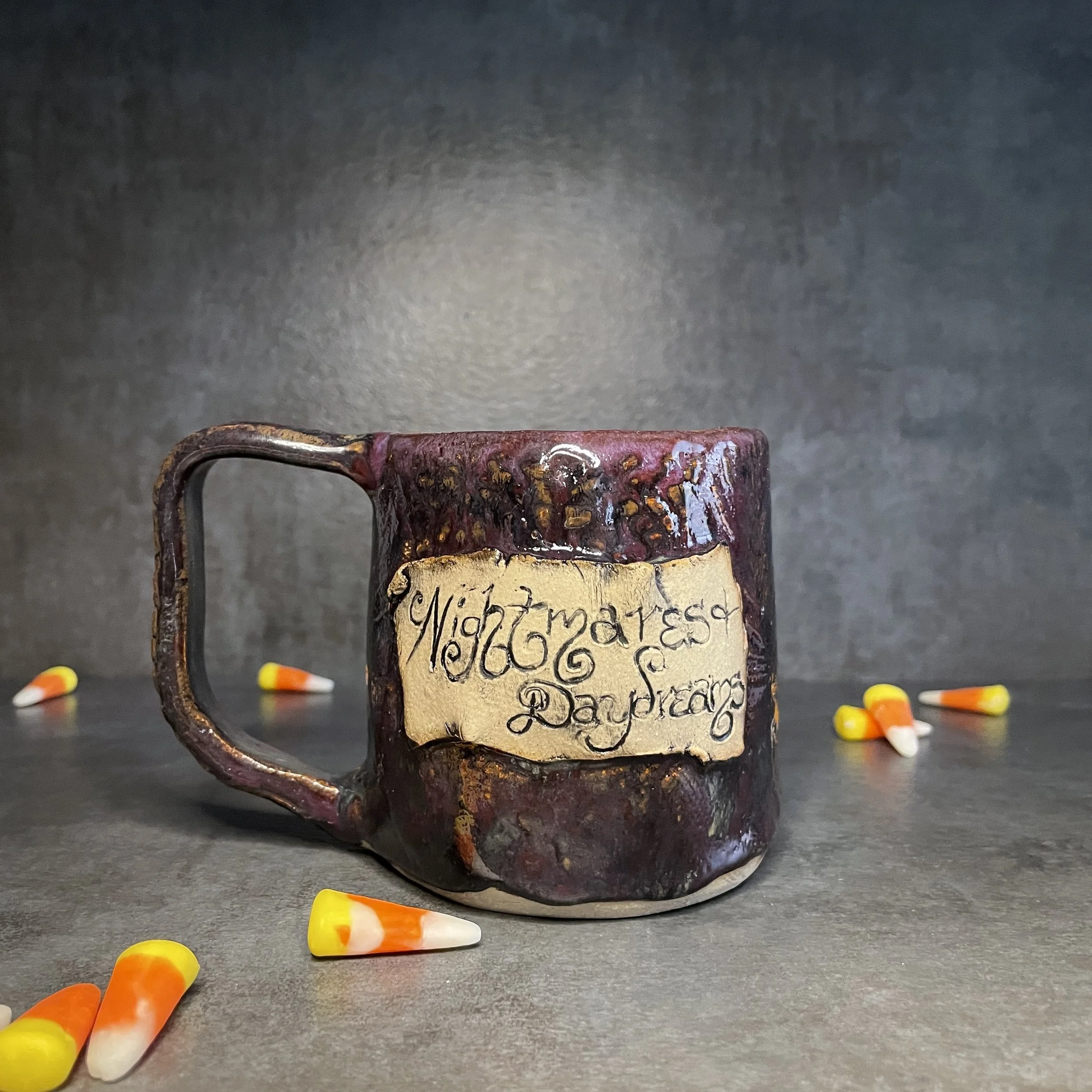 Nightmares and Daydreams Mug, stoneware with glaze, 2021