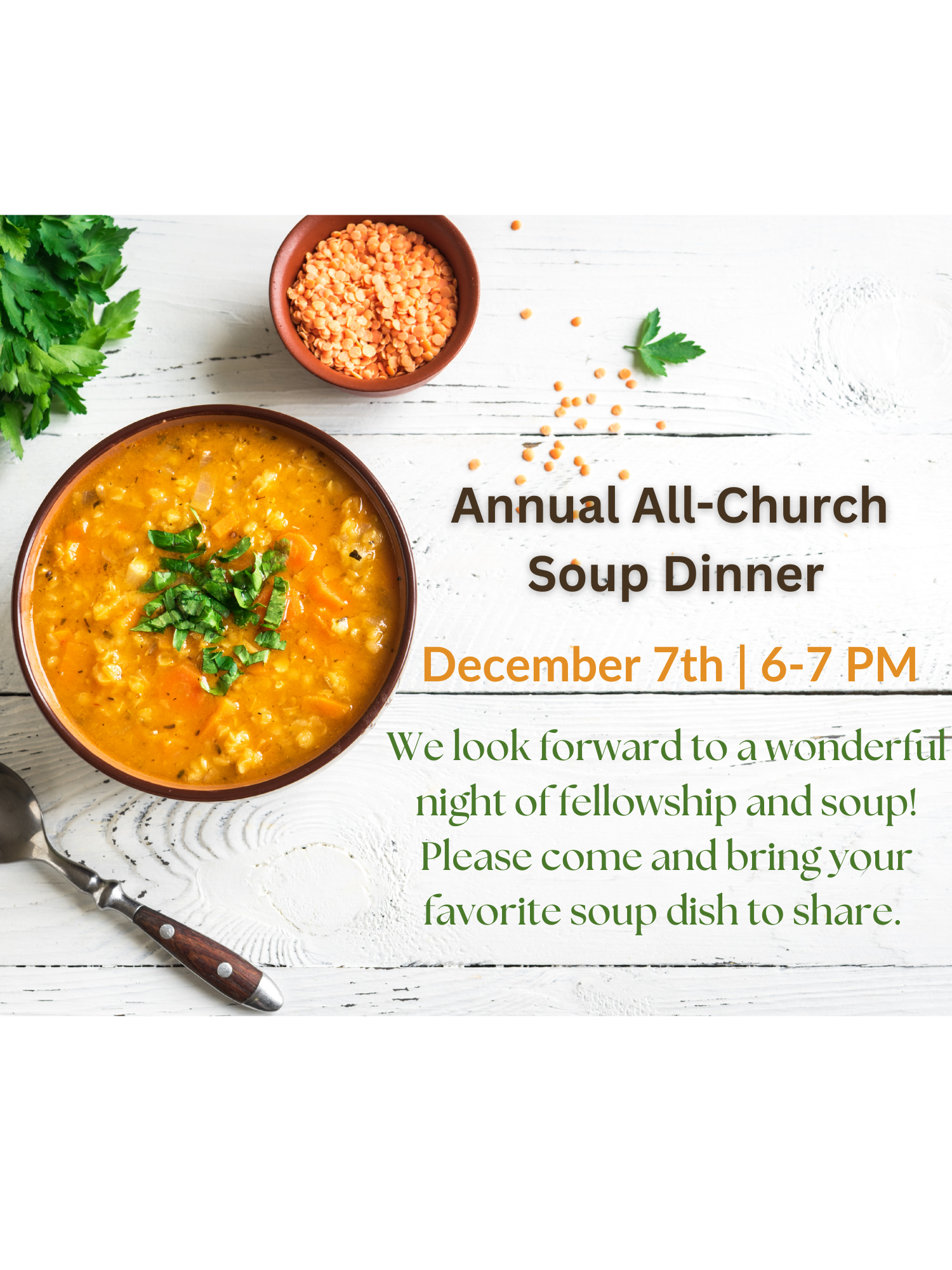 Annual All-Church Soup Dinner