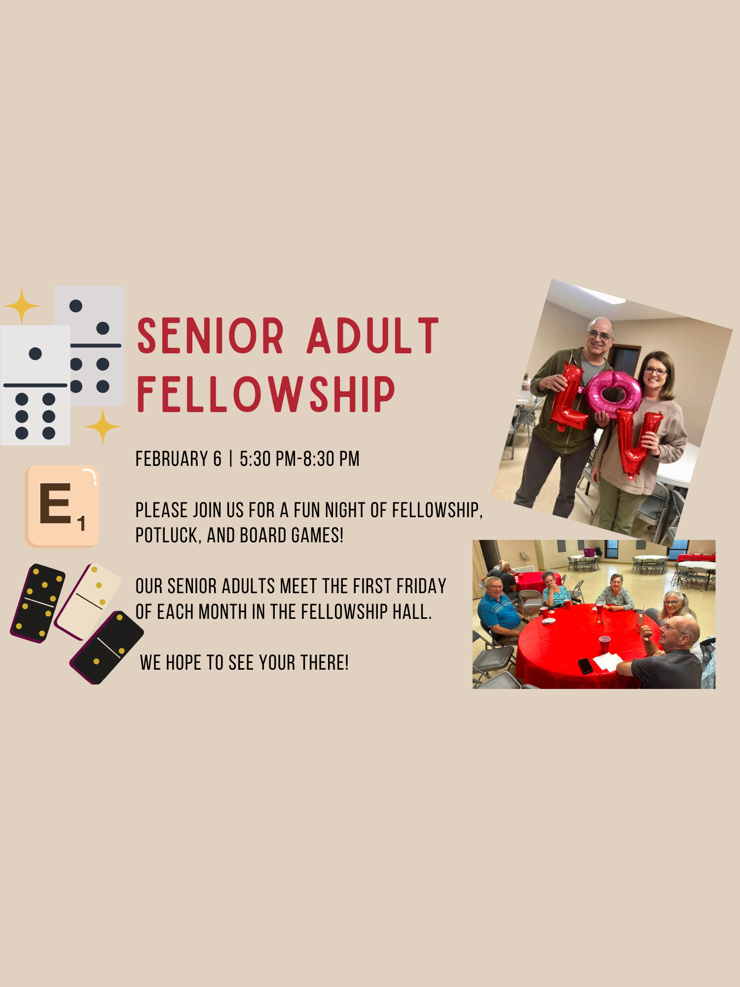 Senior Adult Fellowship Night