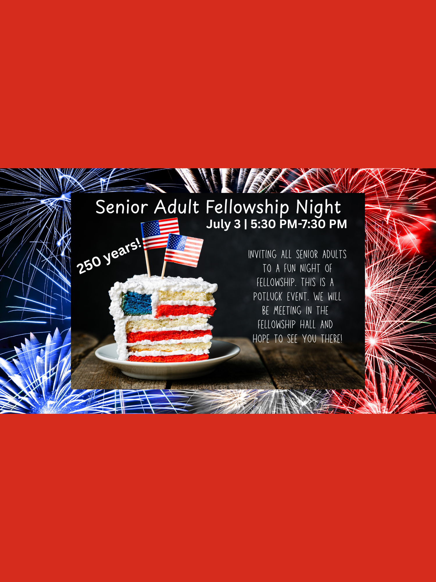 Senior Adult Fellowship Night