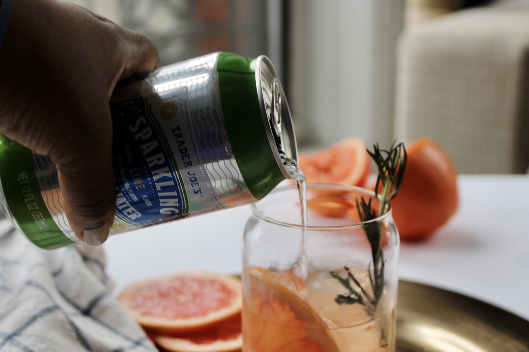 Say hello to summer with this pretty rosemary paloma cocktail