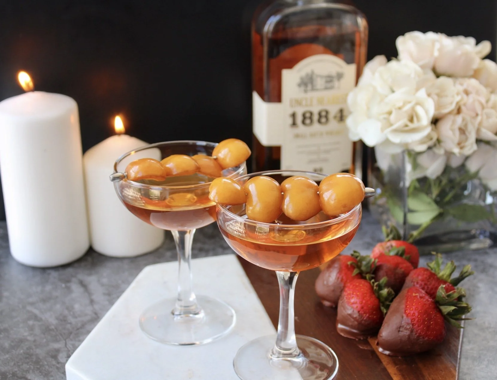 Drunken Fruit Cherry Vanilla Manhattan