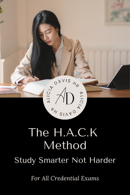 The H.A.C.K Method Video Lesson: Study Smarter Not Harder--for all credential exams!