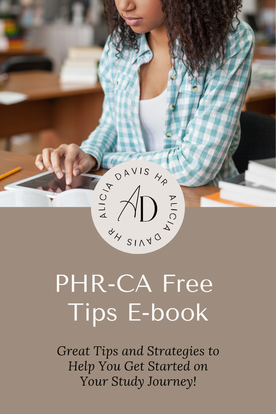 PHR-CA Free Tips E-book