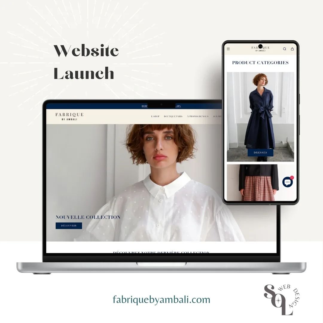 Lots happening, little posting 😅
Excited about this project I just completed with the creative Mikako from @fabrique_by_ambali 
We migrated her e-shop from Squarespace 7.0 to Shopify and it looks amaaaazing 🤩 + as Mikako is Japanese fashion designe