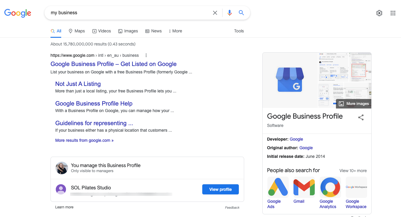 Access your Business Profiles directly on Google Search and Maps instead of the Business Profile Dashboard