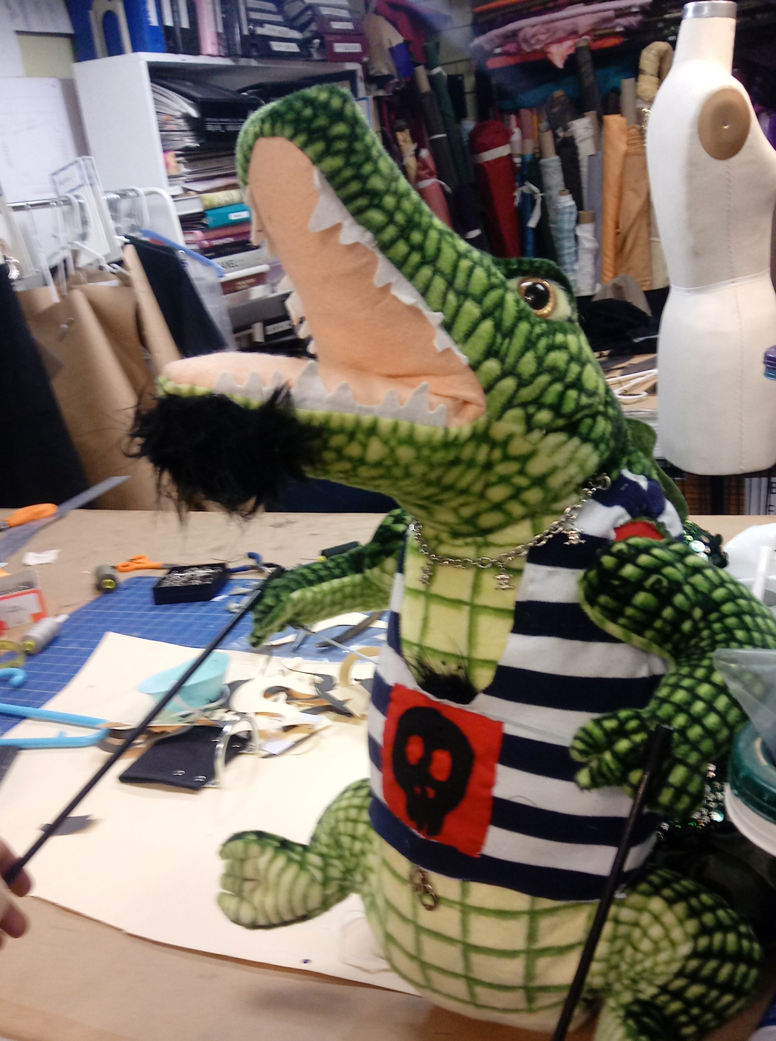 I also helped dress a couple kobolds in children's clothes, fake piercings, and the like.