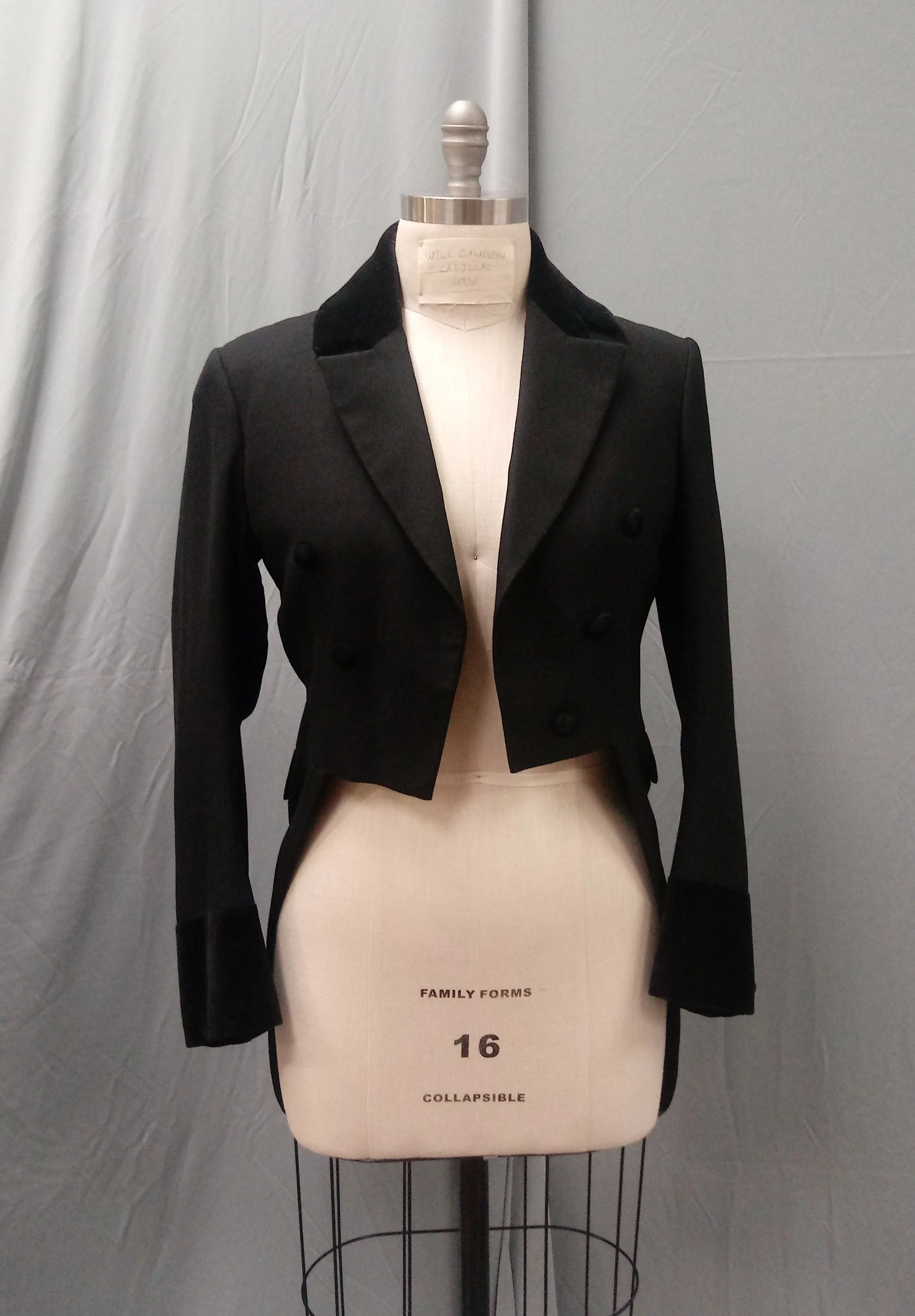 I started with a tailcoat I pulled from stock, and then made a ruboff of.