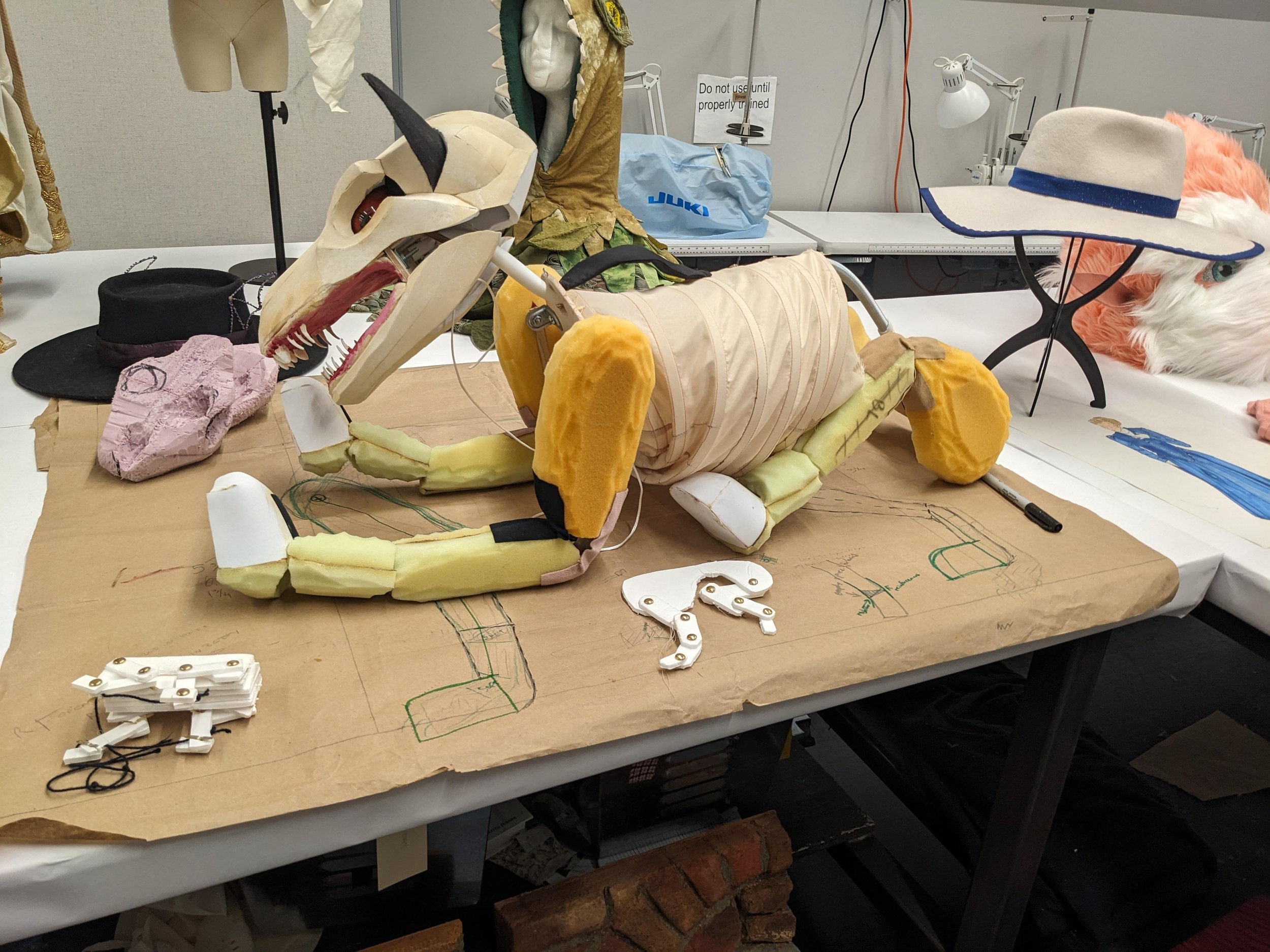 Boston University // Hellhound Puppet // In Progress