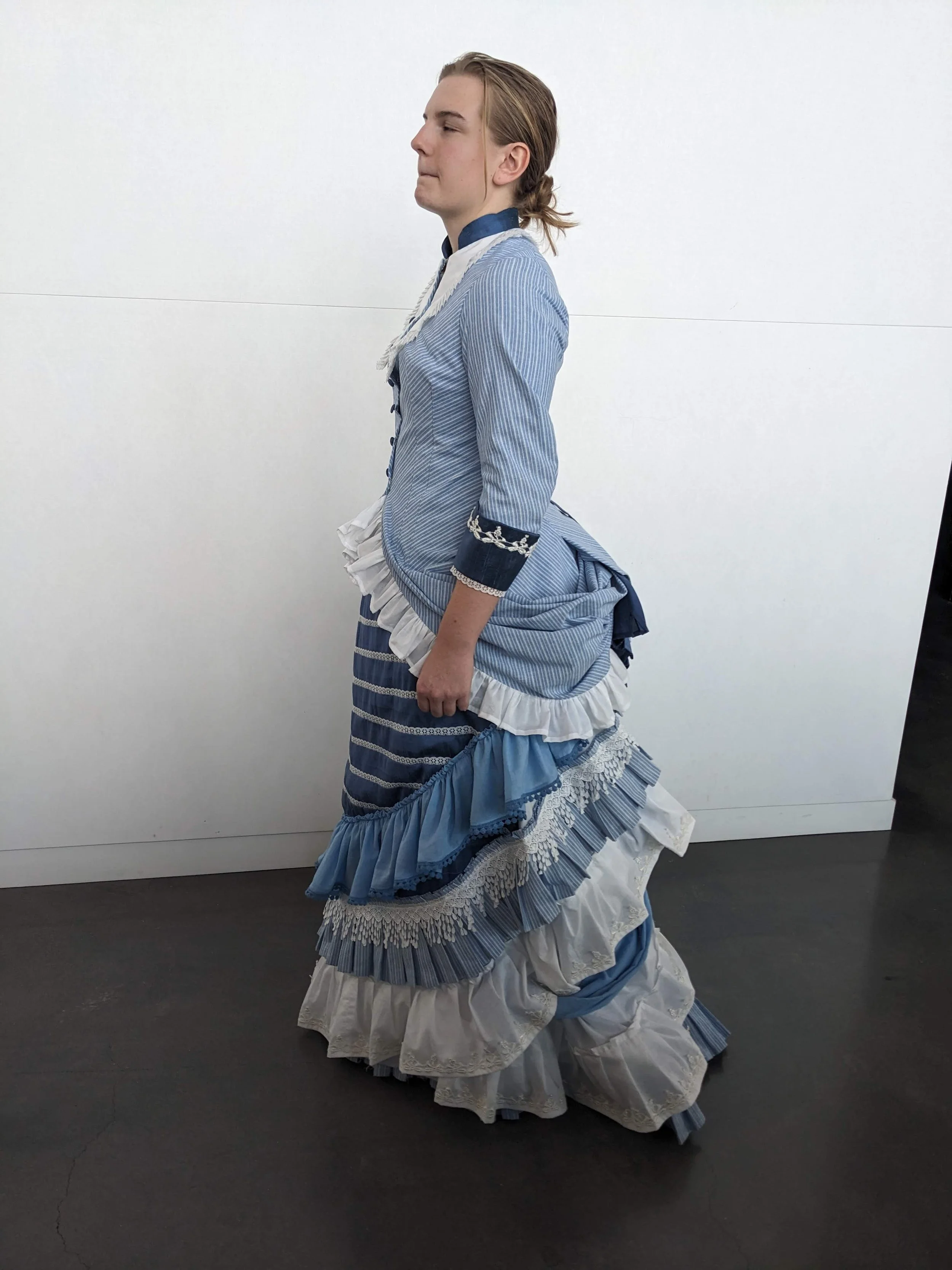 Boston University // Advanced Draping: 19th Century // 1878 Day Dress