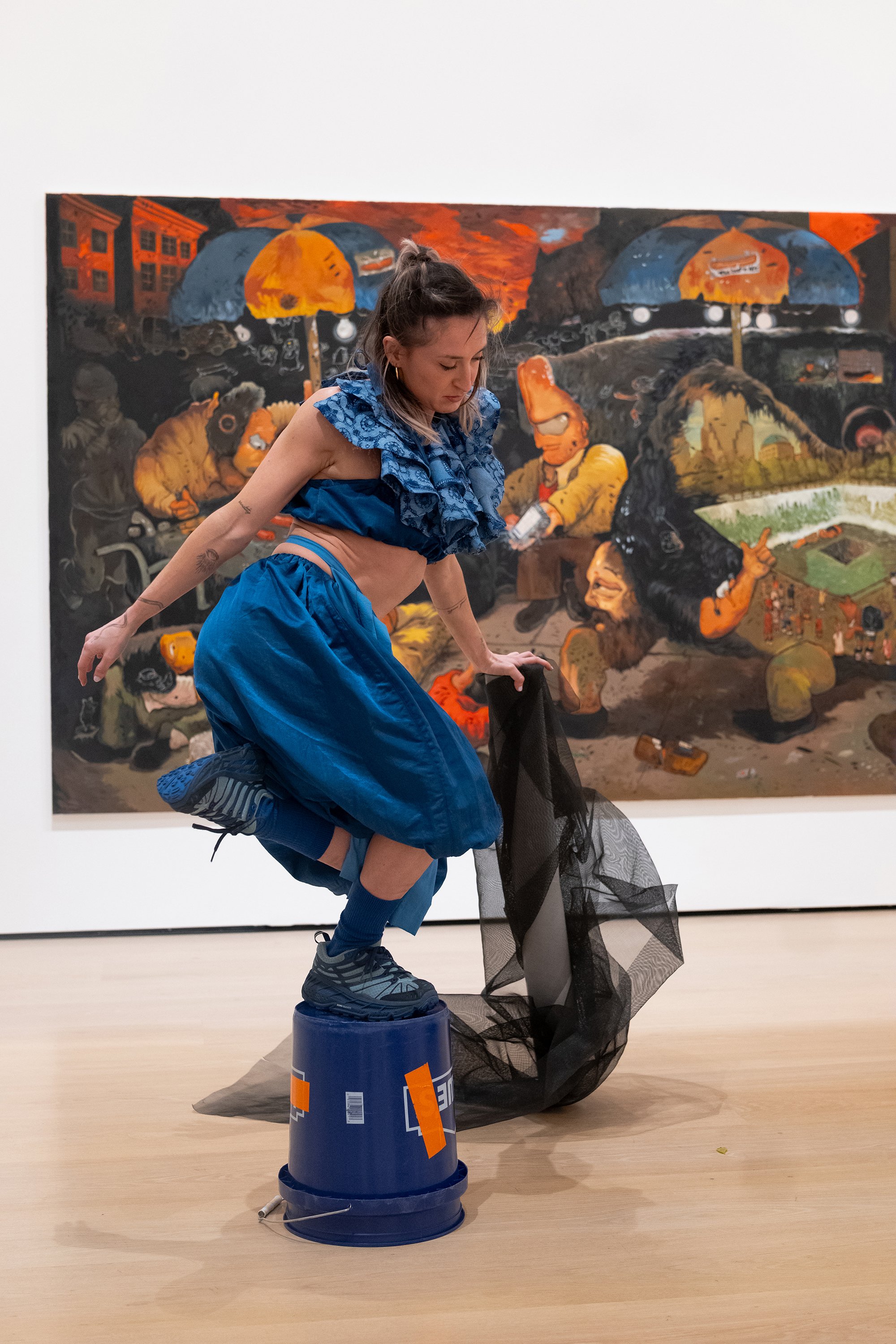Jason Williams documented rehearsals and work in progress of Will Rawls' Unmade performance piece for The Broad Museum.