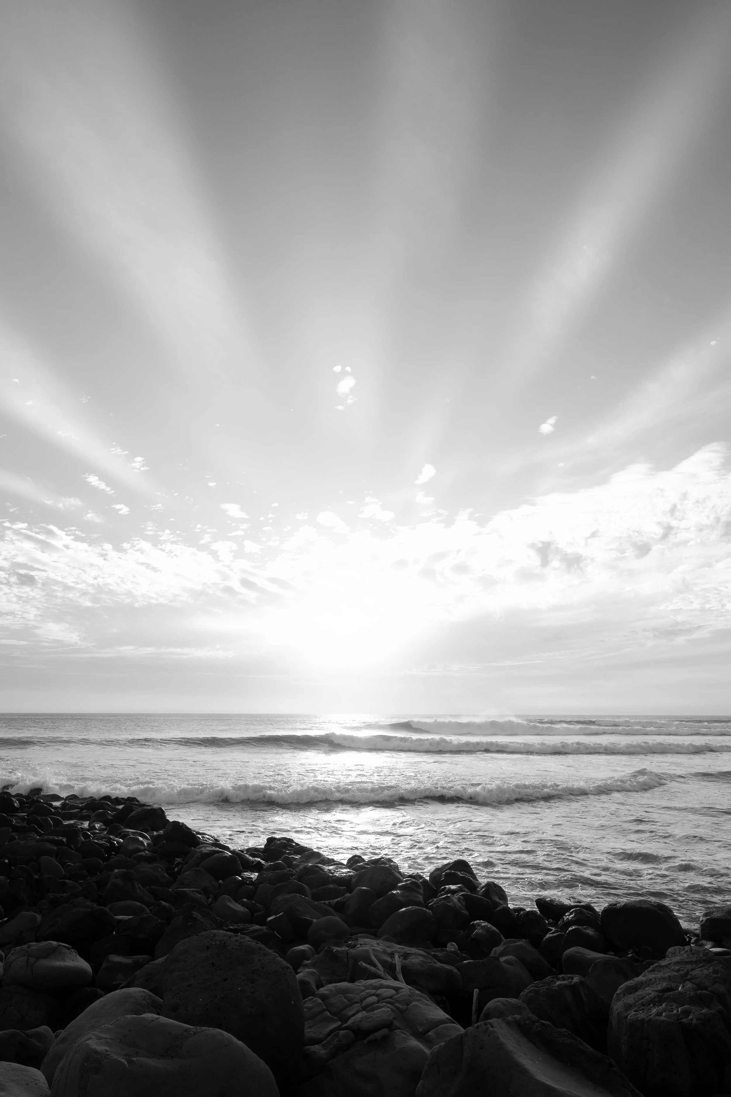 coastline of Dakar, Senegal at dusk