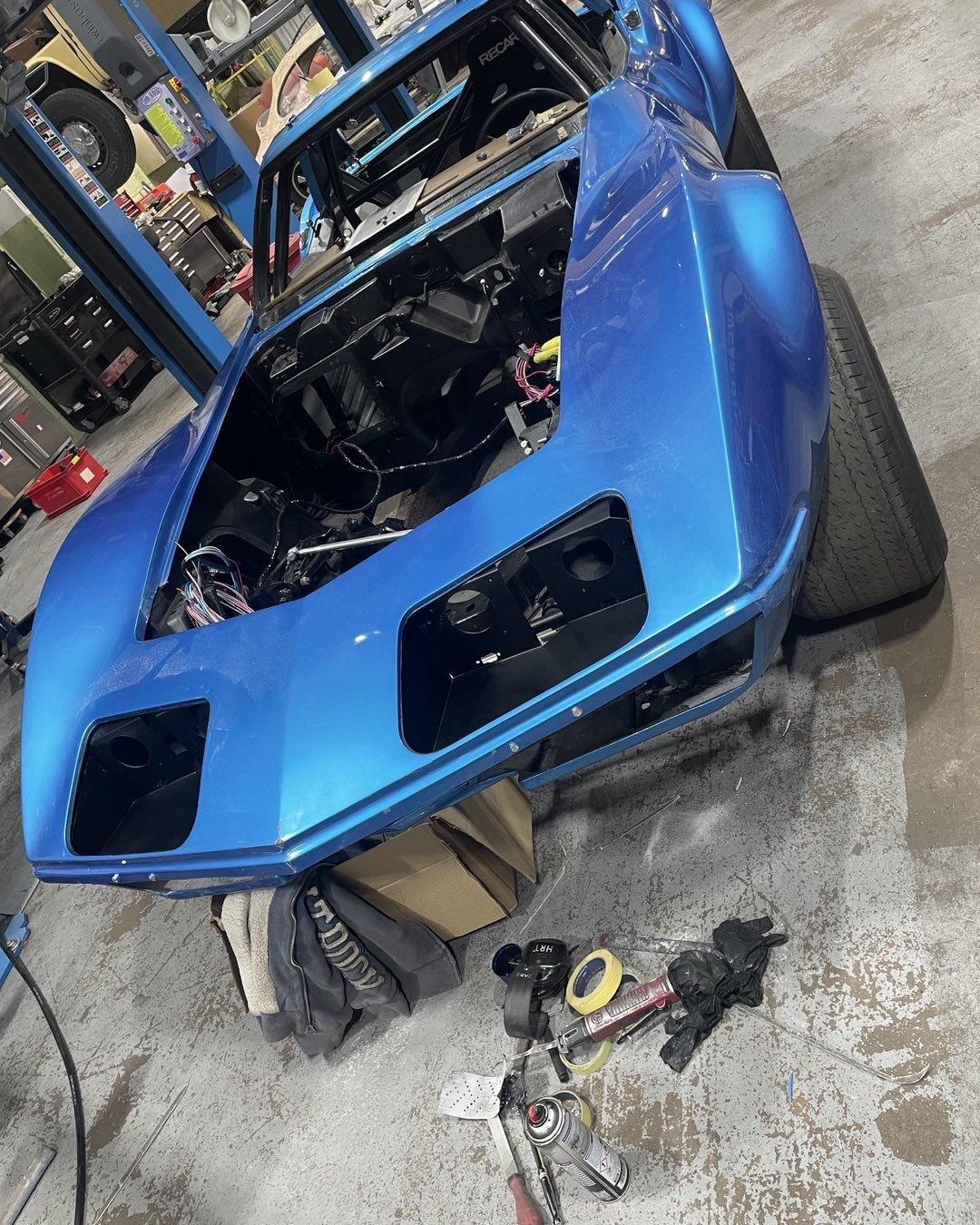 We are loving working on this very cool 69 race Corvette