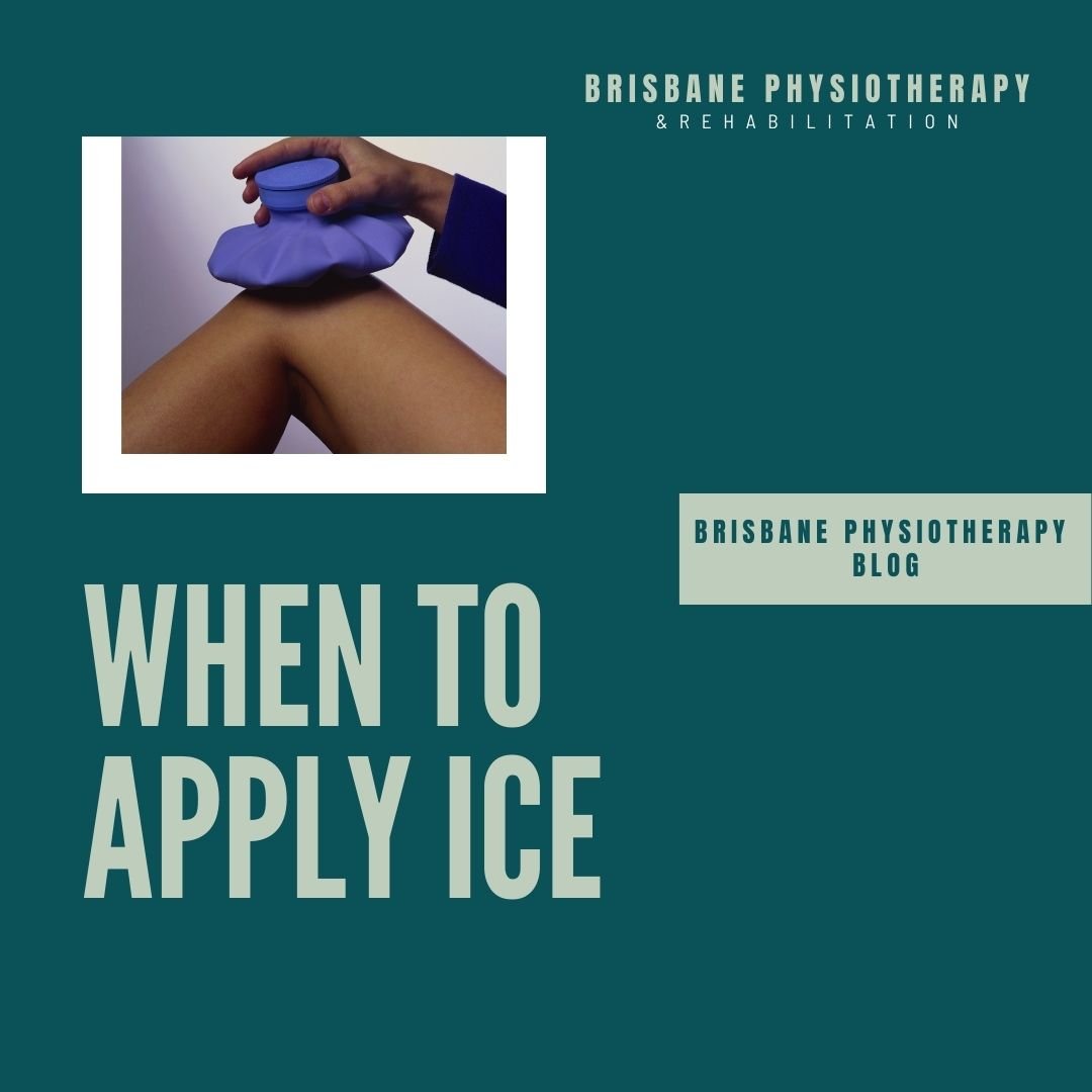 When to apply ice?
