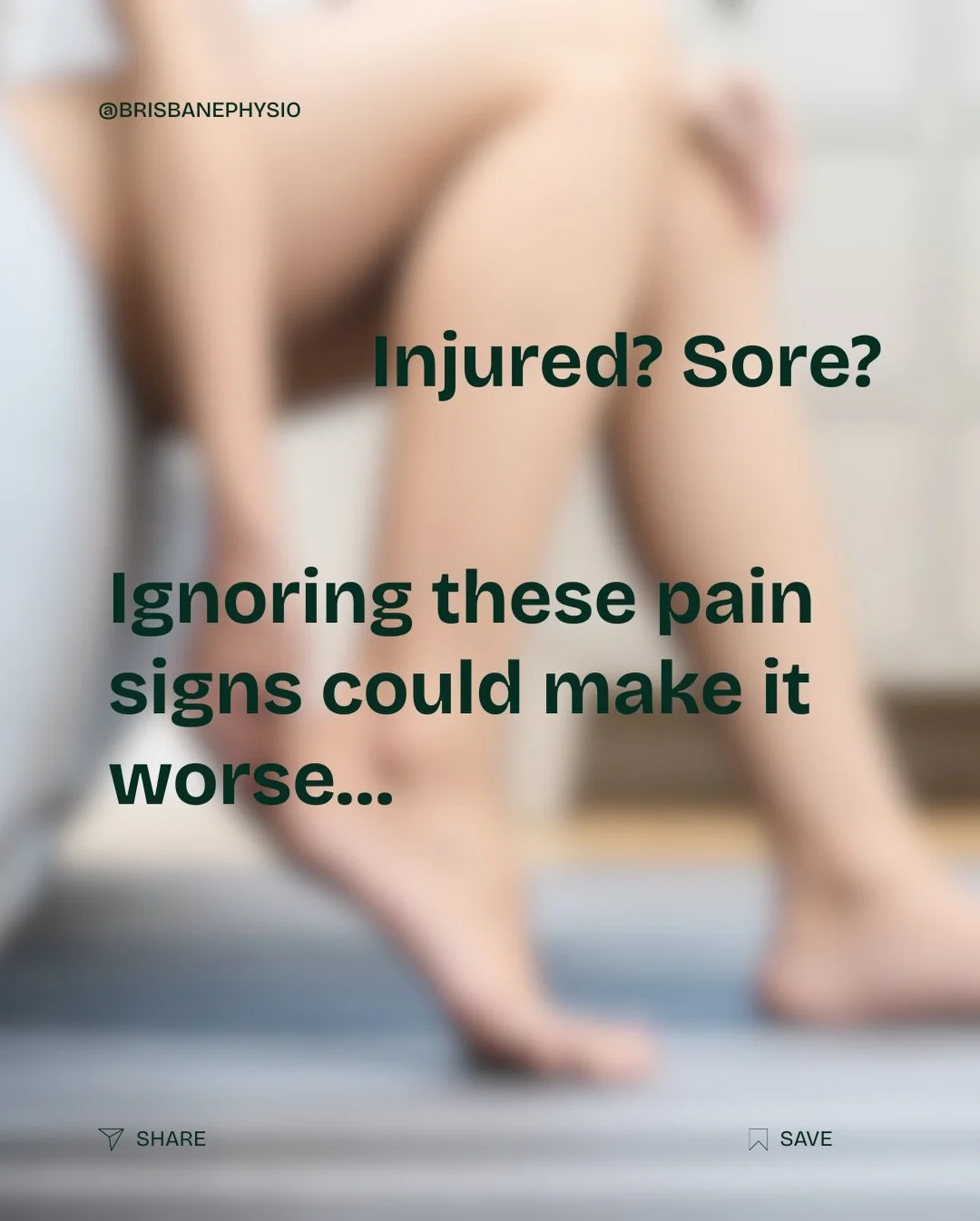 🤔🦶 Not all pain needs treatment.
But when pain is ongoing, keeps returning, or starts to limit how you move or stay active, it&rsquo;s worth having it properly assessed.

Through physiotherapy and podiatry, we assess movement, load, and foot&ndash;