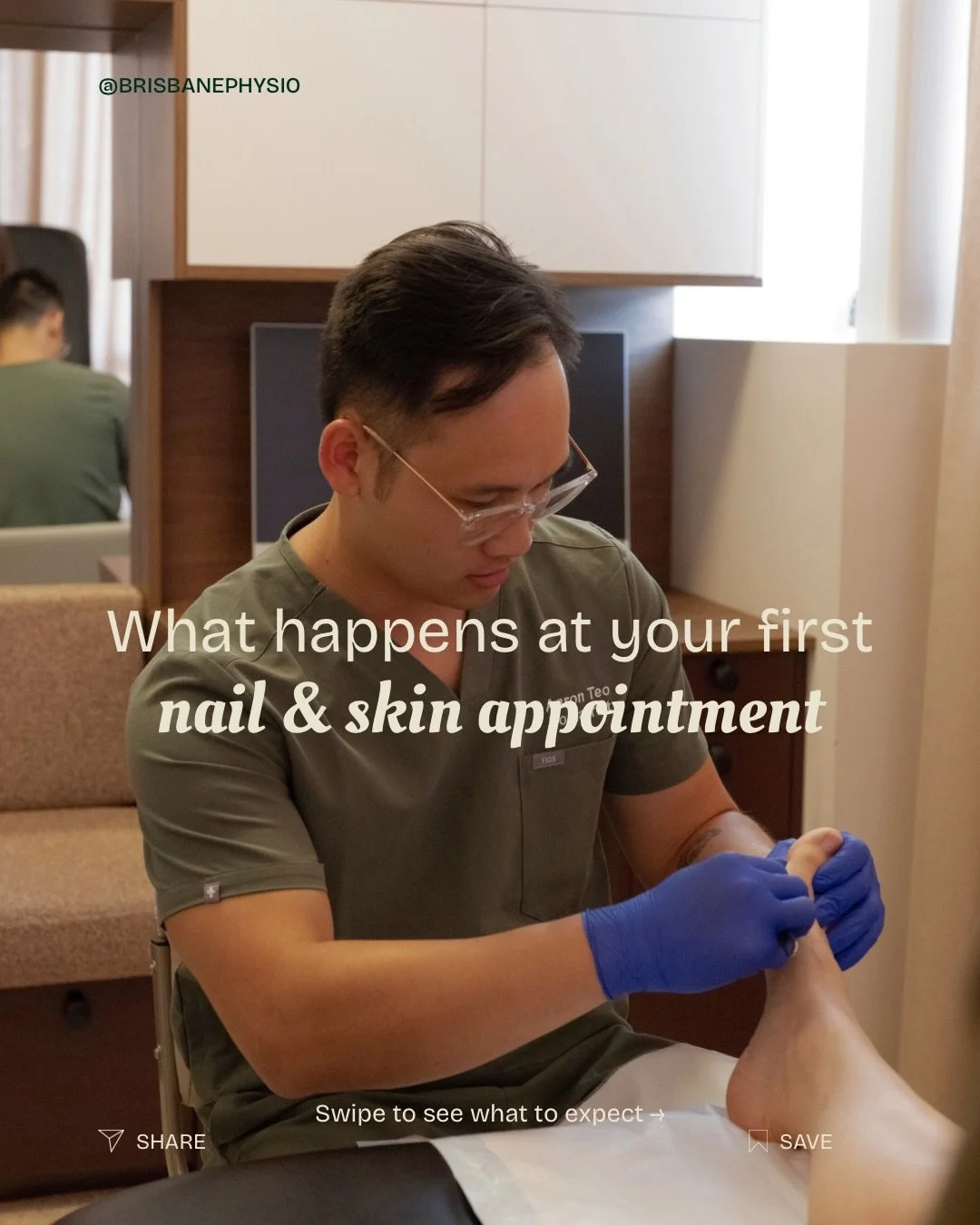 Your first nail &amp; skin appointment 👣✨
&nbsp;
We start with a thorough assessment so we understand the why behind what you&rsquo;re experiencing &mdash; not just the symptoms.
&nbsp;
Treatment is gentle, evidence-based, and tailored to you 💪 We 