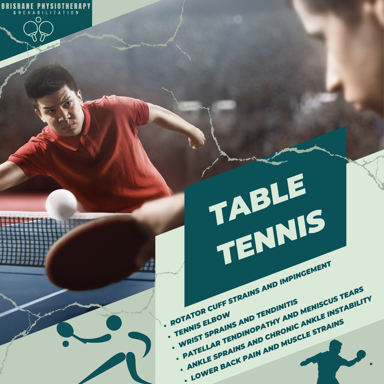 Common Injuries in Table Tennis - Brisbane Physiotherapy & Podiatry