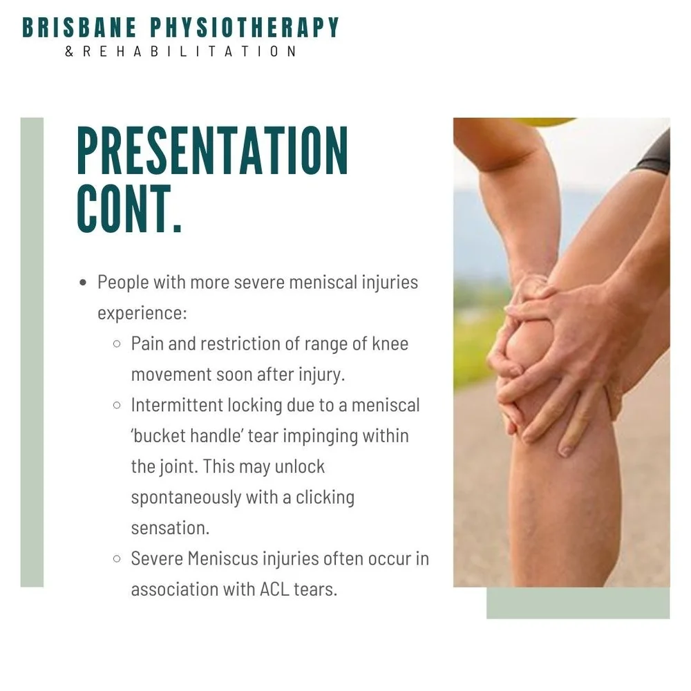 Maniscal Injury Meniscus Tear/Injury - What is it? Symptoms, Treatment, Rehab & Physio ...