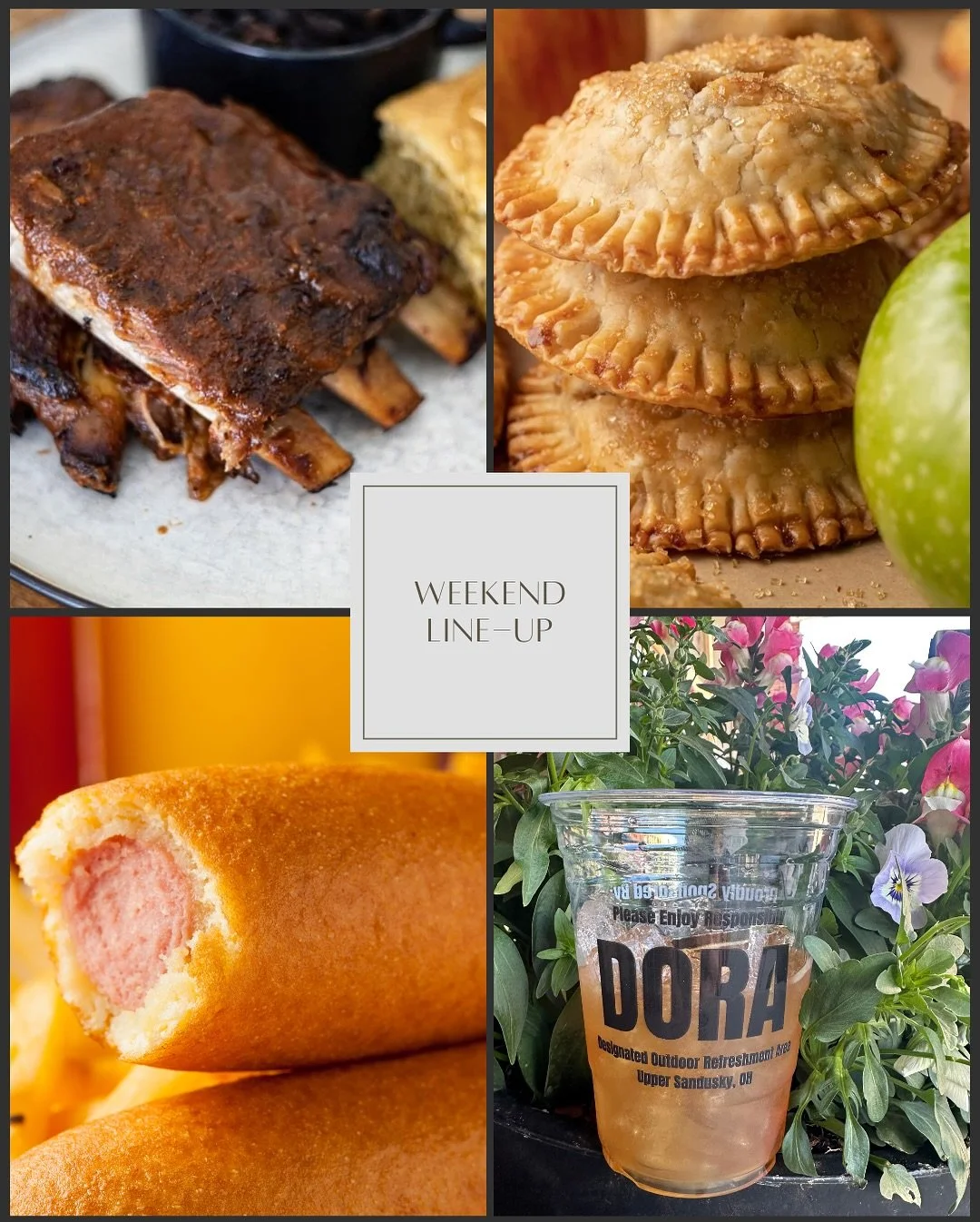 The weather is looking perfect for the weekend! Here&rsquo;s our line-up:
- Friday &amp; Saturday Night - we&rsquo;re featuring smoked ribs
- Saturday - swing in for our car show specials and enjoy live music on the patio from 1-4 PM
We look forward 