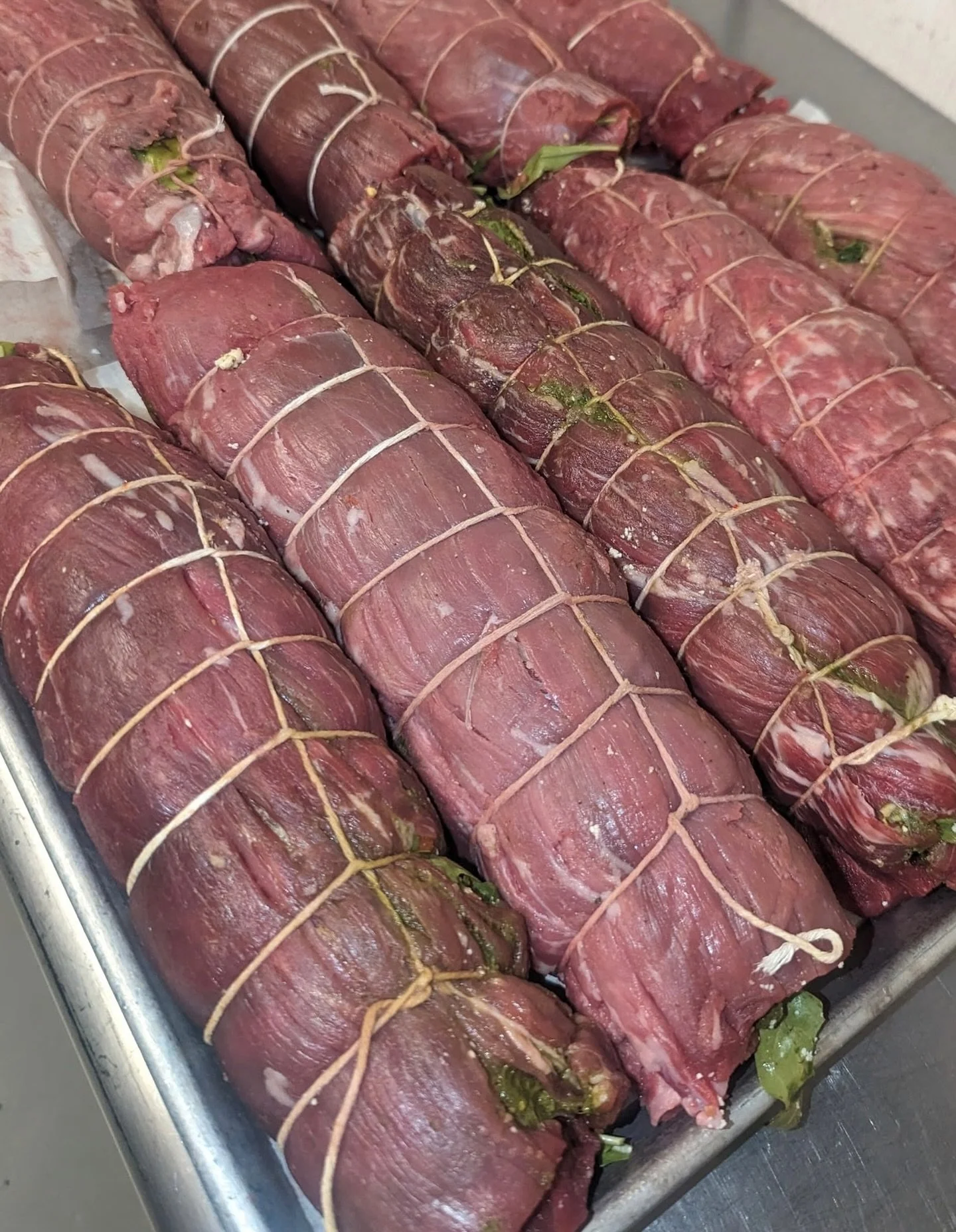 Our weekend special is prepped and ready for dinner! Available Friday &amp; Saturday - stuffed beef tenderloin 🥩 

Best enjoyed with a fall cocktail and pumpkin roll for dessert. See you this weekend! 

#weekend #special #beef #uppersandusky
