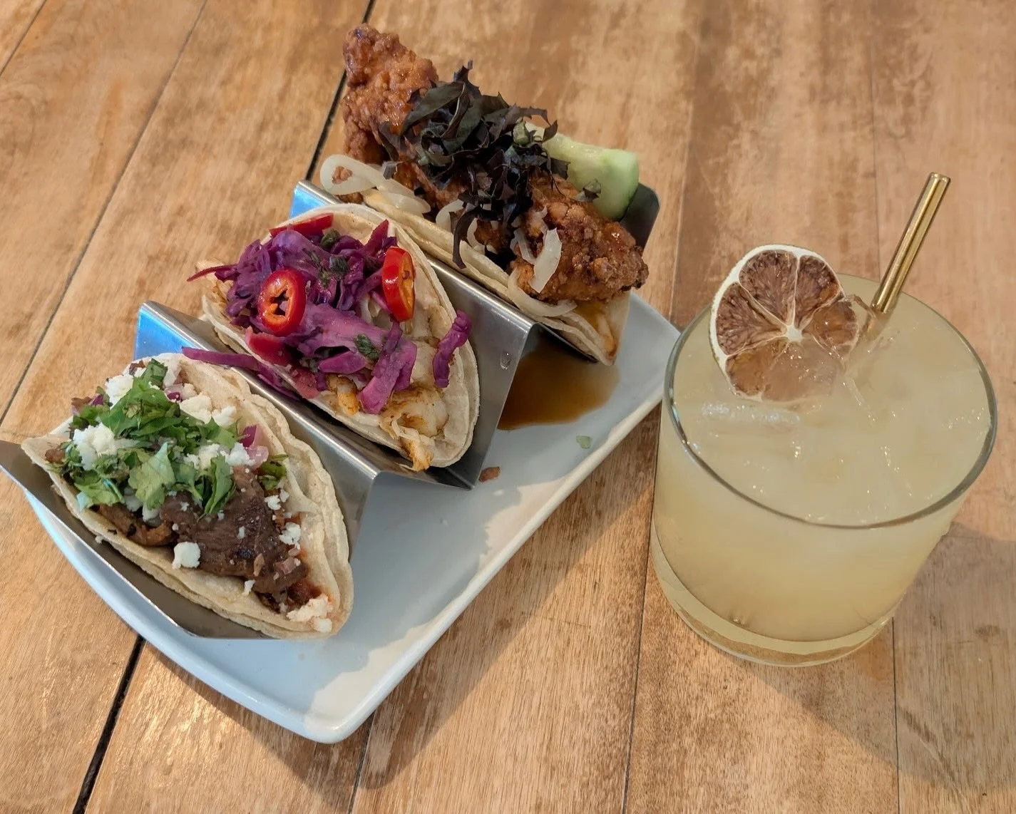 🌮 Warm up with Taco Tuesday 🌮 
Tomorrow&rsquo;s line-up:
- crispy Thai chili chicken
- blackened fish with slaw and pickled fresno 
- lime steak with house salsa

See you tomorrow 😉 

#taco #tacotuesday #uppersandusky