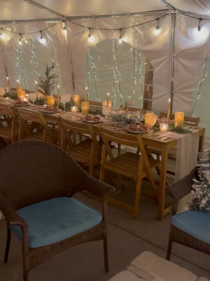 Fun fact: we tent and heat the back patio in the winter for extra seating ❄️ 

Bonus: you can rent the space for special events - holiday parties, family get togethers, happy hour with friends 

To book: call (419) 208-5625 or email eat@forteightyeig