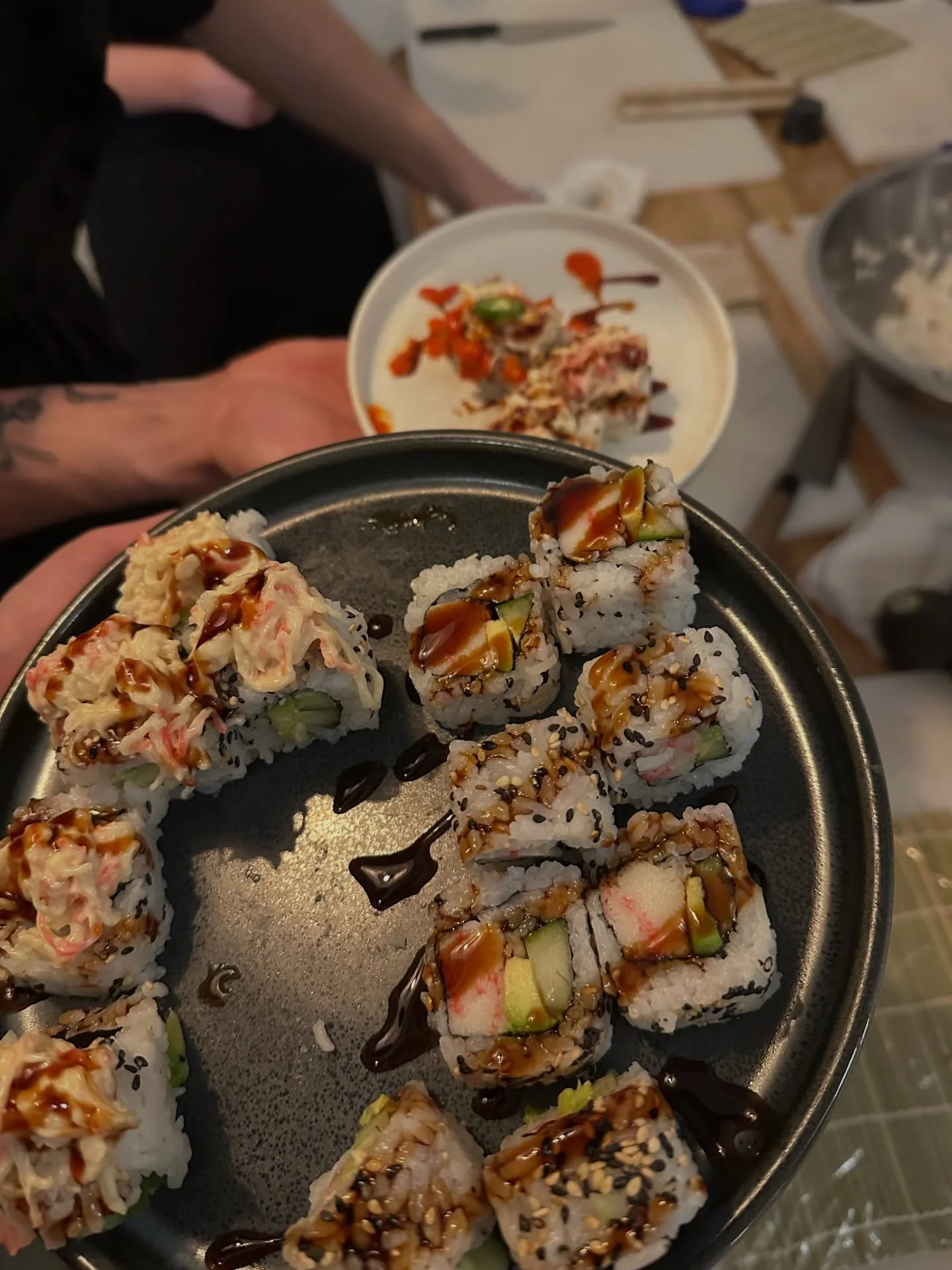 Tomorrow, 3/2 sushi hits the menu on Mondays! Starting at 4 PM every Monday we&rsquo;ll have sushi rolls available for dine-in only 🍣 
We&rsquo;re kicking off this Monday with California rolls and spicy crab rolls 🍚 

We will switch the rolls weekl
