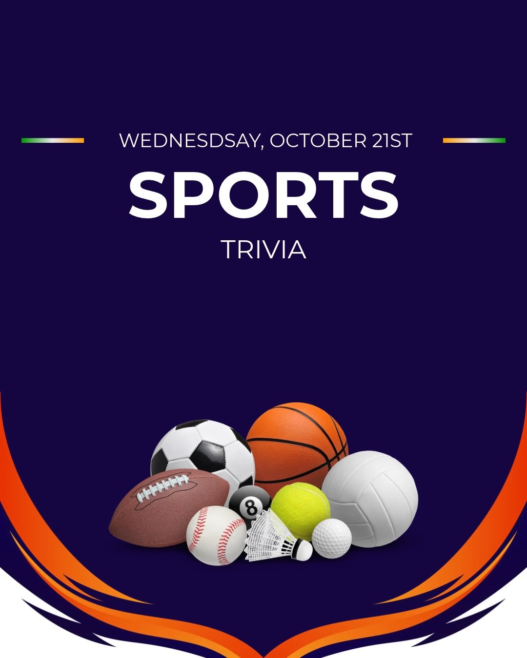 We&rsquo;re giving you two reasons to get out of the house on Wednesday and beat the mid-week blues:
&nbsp;- Sports Trivia - the questions kick off at 7 PM - grab your friends and compete to win money off your bill! 
- Our NEW menu drops THIS Wednesd