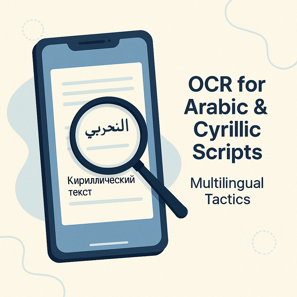 OCR for Arabic & Cyrillic Scripts: Multilingual Tactics