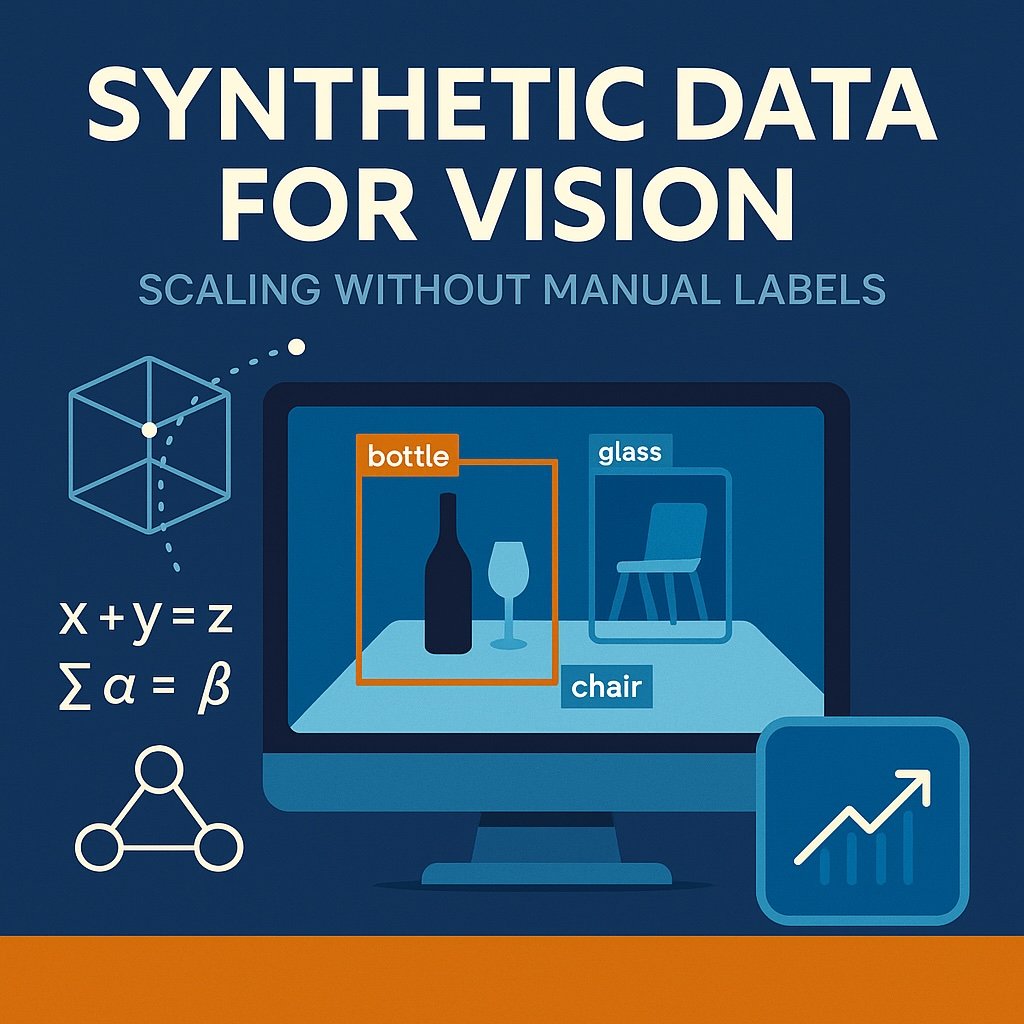 Synthetic Data for Vision: Scaling Without Manual Labels