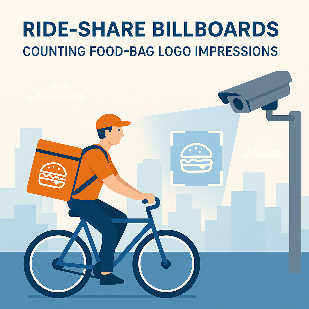 Ride-Share Billboards: Counting Food-Bag Logo Impressions