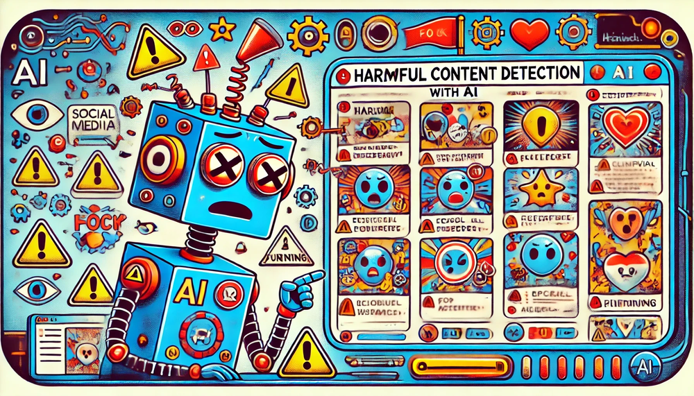 social media platform using AI to detect explicit content