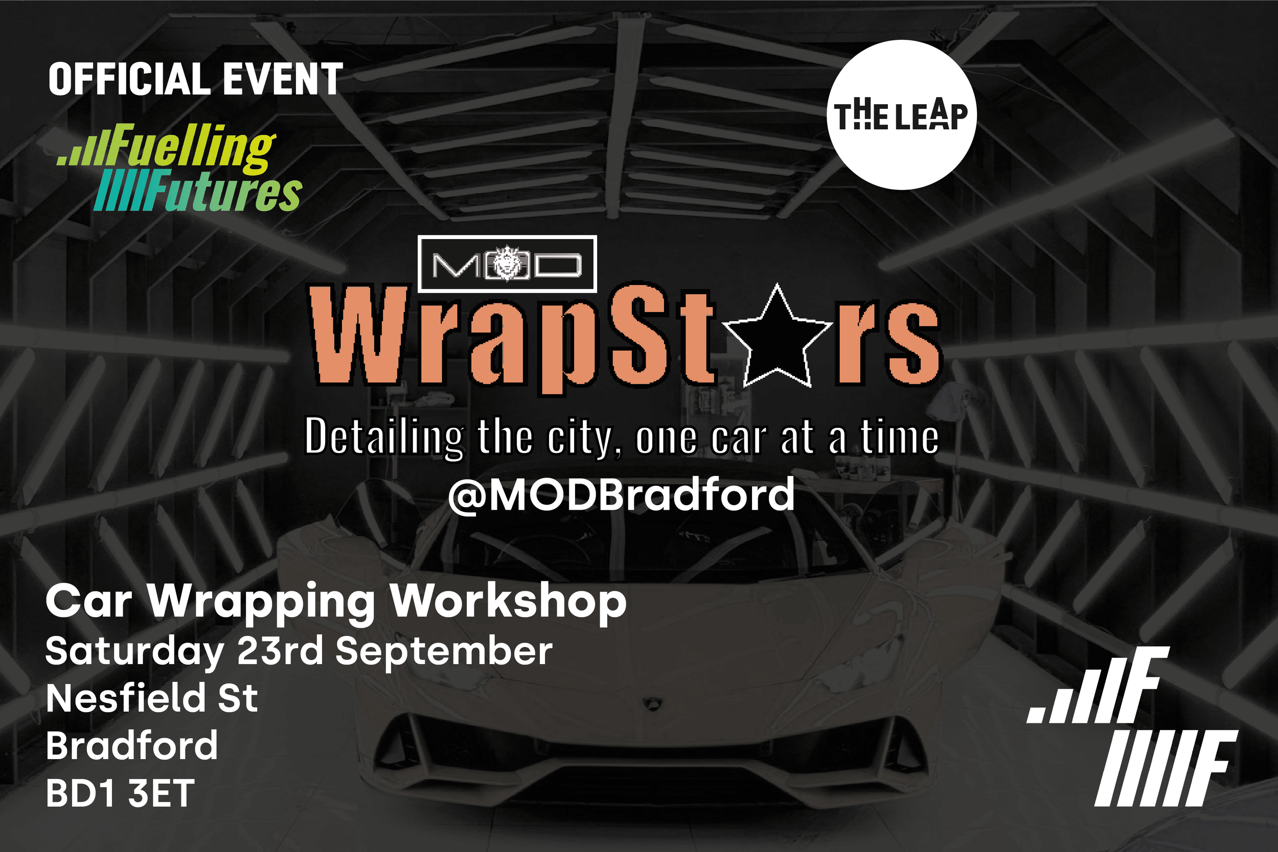 wrapstars by ministry of detailing official fuelling futures event