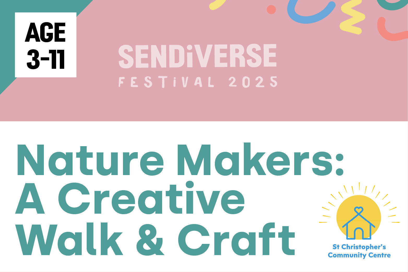 nature makers: a creative walk and craft session for families.