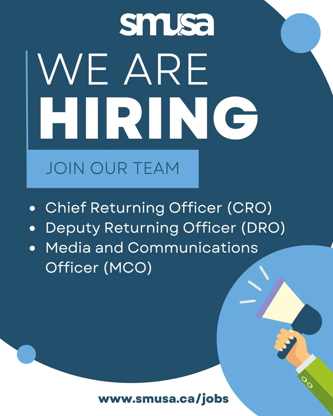 🚨 We&rsquo;re hiring (again)! 🚨⁠
⁠
We already have 8 job postings open, and now we&rsquo;re adding 3 more opportunities for students 🎉⁠
⁠
✅ Chief Returning Officer (CRO)⁠
✅ Deputy Returning Officer (DRO)⁠
✅ Media &amp; Communications Officer (MCO)