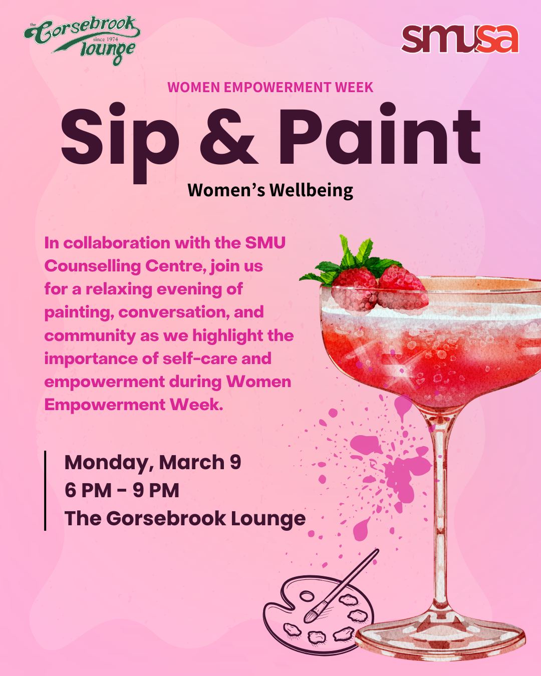 Sip & Paint: Women's Wellbeing