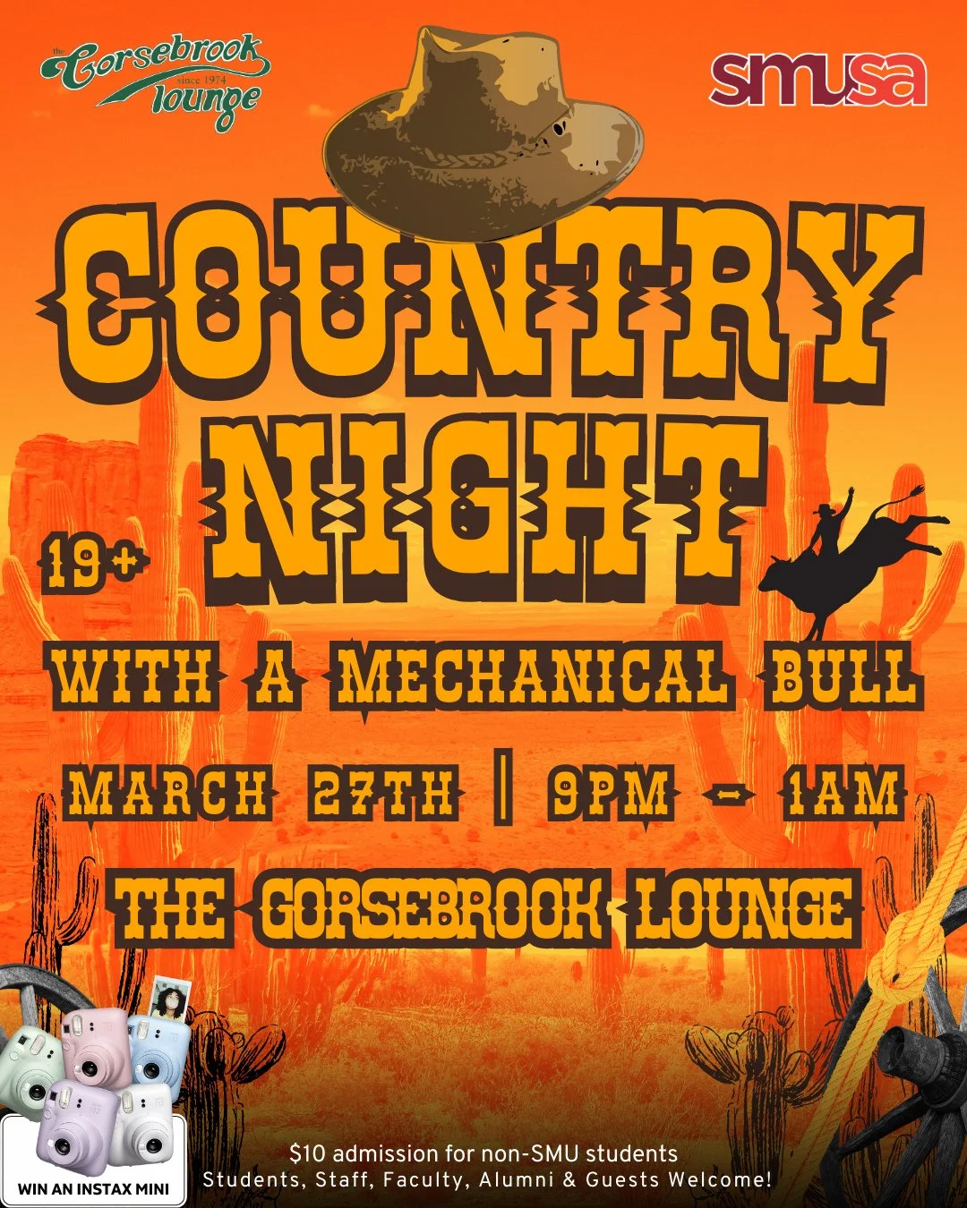 Your all-time favourite is BACK 🤠🔥⁠
Throw on your best country fit, grab your boots, and get ready for a wild night at The Gorsebrook. From dancing all night to taking on the mechanical bull, this is one you don&rsquo;t want to miss. 🐂⁠
⁠
Bring yo
