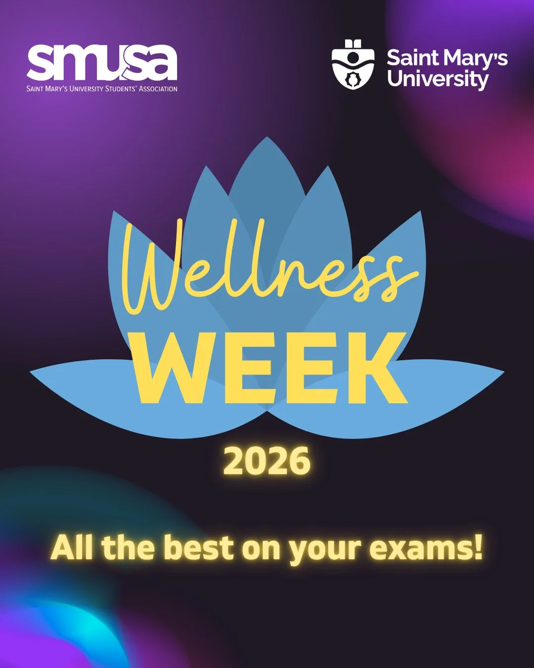 🌿✨ WELLNESS WEEK 2026 is here!⁠
As the semester wraps up, take a moment to reset, recharge, and take care of you.⁠
⁠
We&rsquo;ve got a full lineup of events to help you de-stress and finish strong 🐾🧘🏽&zwj;♀️