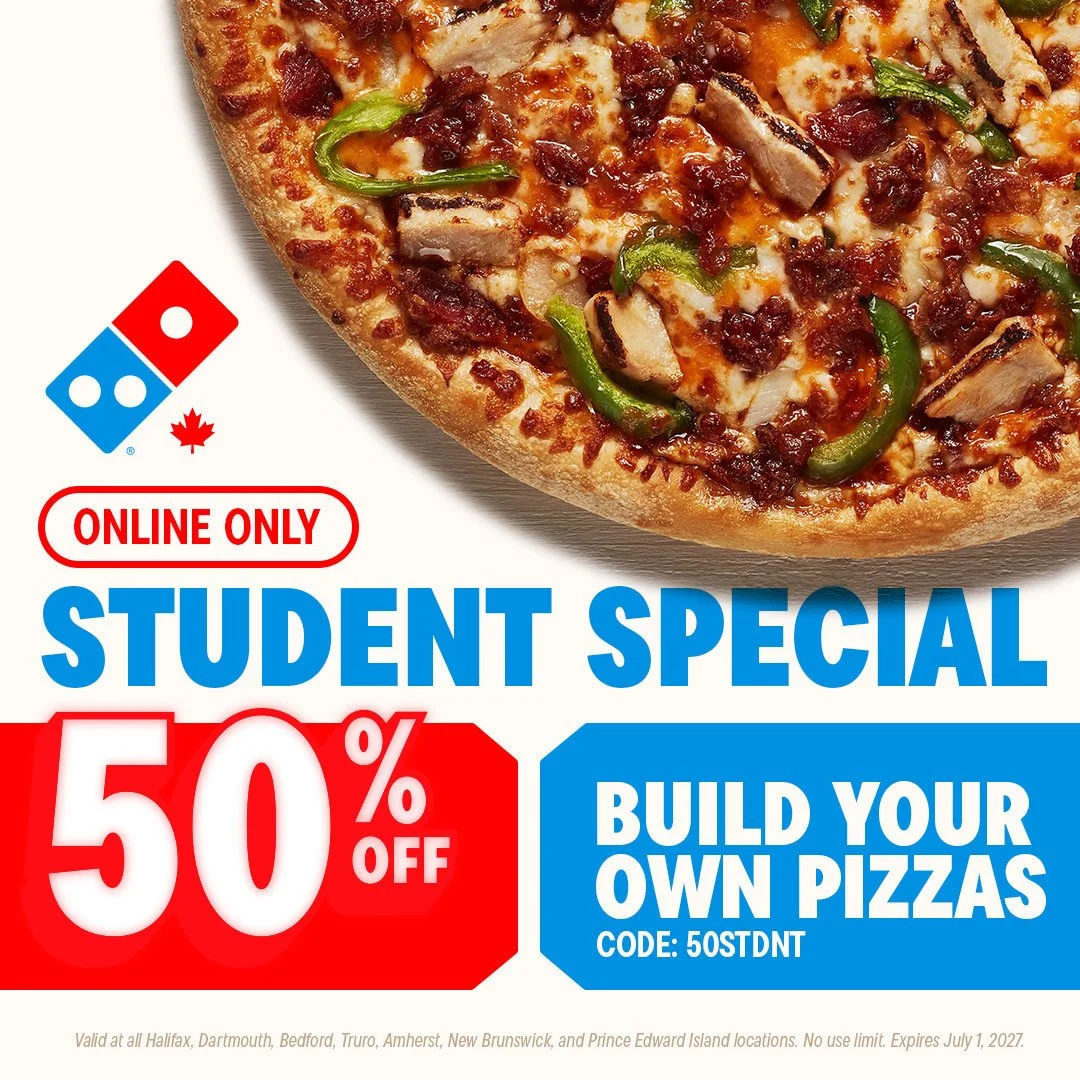 🍕 Student deal alert!⁠
⁠
Get 50% off Build Your Own Pizzas from Domino&rsquo;s! Use code 50STDNT from now until July 1, 2027 and save on pizza for you and your friends.⁠
⁠
Because everything is better with pizza. 🍕
