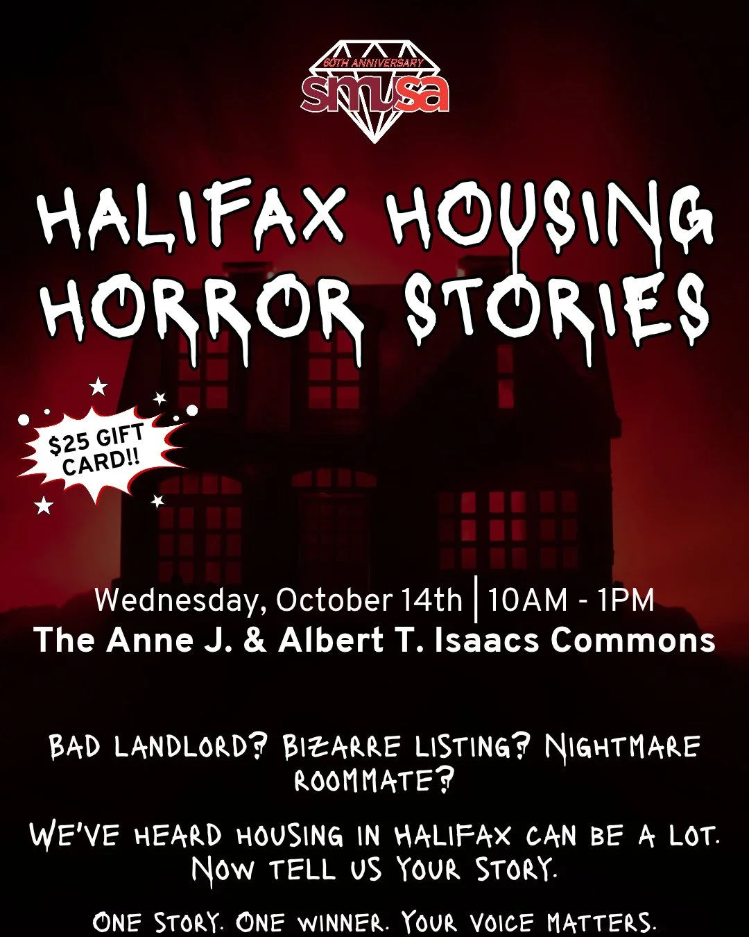 Found a place with a &ldquo;cozy&rdquo; bedroom that was actually a closet?⁠
Paid way too much for way too little?⁠
Spent weeks searching and still got nowhere?⁠
⁠
We want to hear it.⁠
⁠
Come by, share your story on our Housing Horror Stories house, 