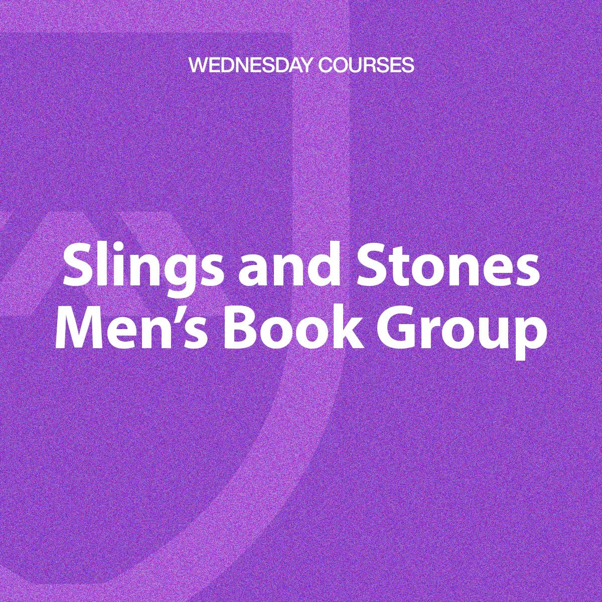 Slings and Stones Men’s Book Group